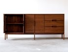 【松井木工/MATSUI MOKKO / GOODS】のLAF Cabinet 4doors + 3drawers / ラフ キャビネット 4ドア + 3ドロワー 幅200cm(木面 / 木脚) ウッド:ウォールナット|ID: prp329100004923945 ipo3291000000036946479