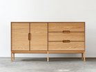 【松井木工/MATSUI MOKKO / GOODS】のLAF Cabinet 4doors + 3drawers / ラフ キャビネット 4ドア + 3ドロワー 幅200cm(木面 / 木脚) ウッド「ホワイトオーク」参考イメージ|ID: prp329100004923945 ipo3291000000036946480