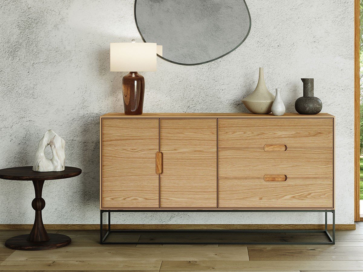 【松井木工/MATSUI MOKKO / GOODS】のLAF Cabinet 4doors + 3drawers / ラフ キャビネット 4ドア + 3ドロワー 幅200cm(木面 / 木脚) インテリア・キッズ・メンズ・レディースファッション・服の通販 founy(ファニー) 　ヴィンテージ　Vintage Style　チェリー　Cherry, Cherry Pattern　モダン　Modern, Contemporary　ホーム・キャンプ・アウトドア・お取り寄せ　Home Living / Home & Lifestyle / Camping Gear / Outdoor Camping　家具・インテリア　Home Furniture & Interior. Stylish & Functional Living Spaces　収納家具・キャビネット　Storage Furniture　収納キャビネット・扉付き棚　Cabinet / Storage Cabinet　ホーム・キャンプ・アウトドア・お取り寄せ　Home Living / Home & Lifestyle / Camping Gear / Outdoor Camping　家具・インテリア　Home Furniture & Interior. Stylish & Functional Living Spaces　収納家具・キャビネット　Storage Furniture　サイドボード・リビング収納　Cabinet / Storage Cabinet　参考イメージ|ID: prp329100004923945 ipo3291000000036946481