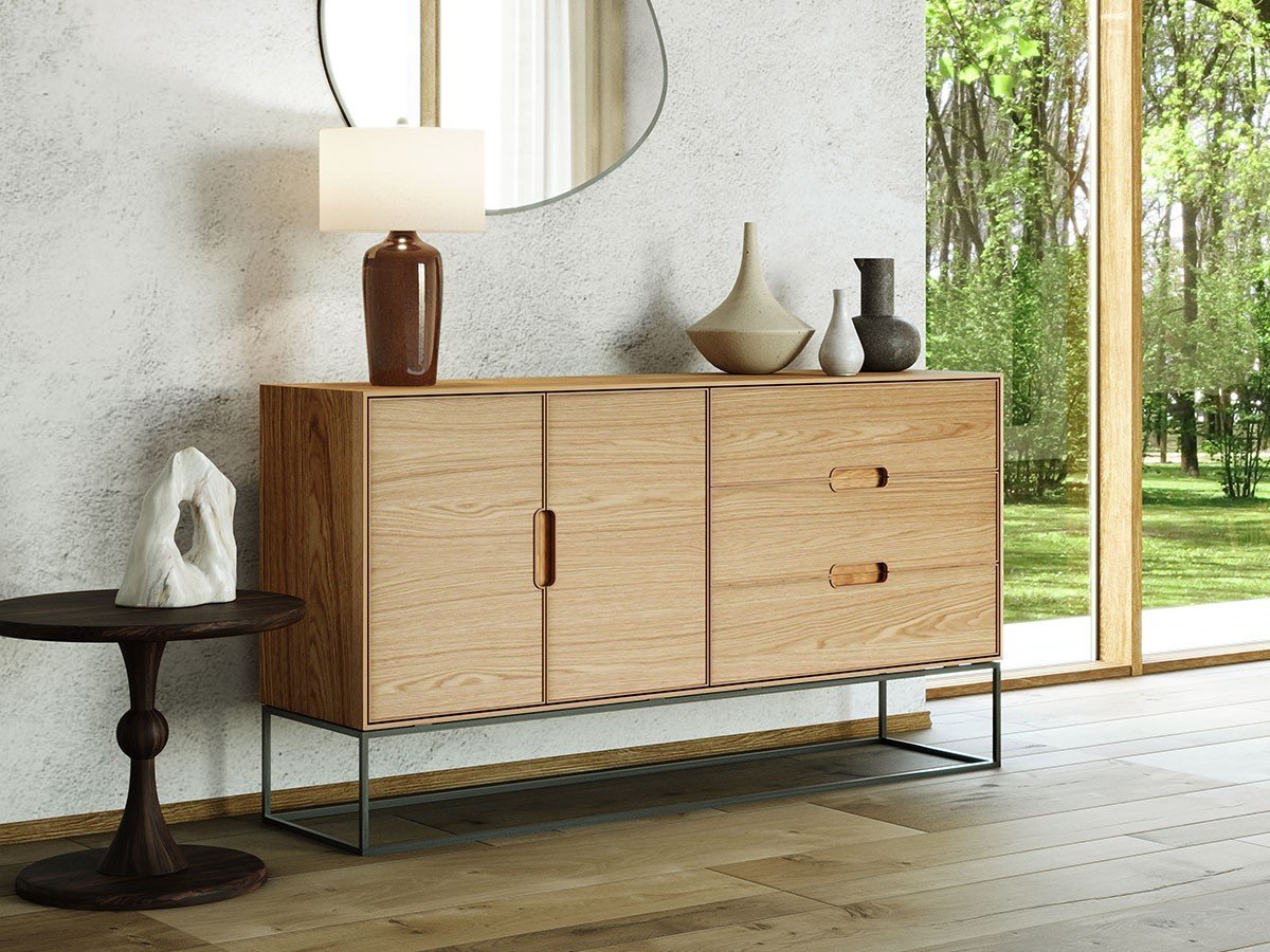 【松井木工/MATSUI MOKKO / GOODS】のLAF Cabinet 4doors + 3drawers / ラフ キャビネット 4ドア + 3ドロワー 幅200cm(木面 / 木脚) インテリア・キッズ・メンズ・レディースファッション・服の通販 founy(ファニー) 　ヴィンテージ　Vintage Style　チェリー　Cherry, Cherry Pattern　モダン　Modern, Contemporary　ホーム・キャンプ・アウトドア・お取り寄せ　Home Living / Home & Lifestyle / Camping Gear / Outdoor Camping　家具・インテリア　Home Furniture & Interior. Stylish & Functional Living Spaces　収納家具・キャビネット　Storage Furniture　収納キャビネット・扉付き棚　Cabinet / Storage Cabinet　ホーム・キャンプ・アウトドア・お取り寄せ　Home Living / Home & Lifestyle / Camping Gear / Outdoor Camping　家具・インテリア　Home Furniture & Interior. Stylish & Functional Living Spaces　収納家具・キャビネット　Storage Furniture　サイドボード・リビング収納　Cabinet / Storage Cabinet　参考イメージ|ID: prp329100004923945 ipo3291000000036946485