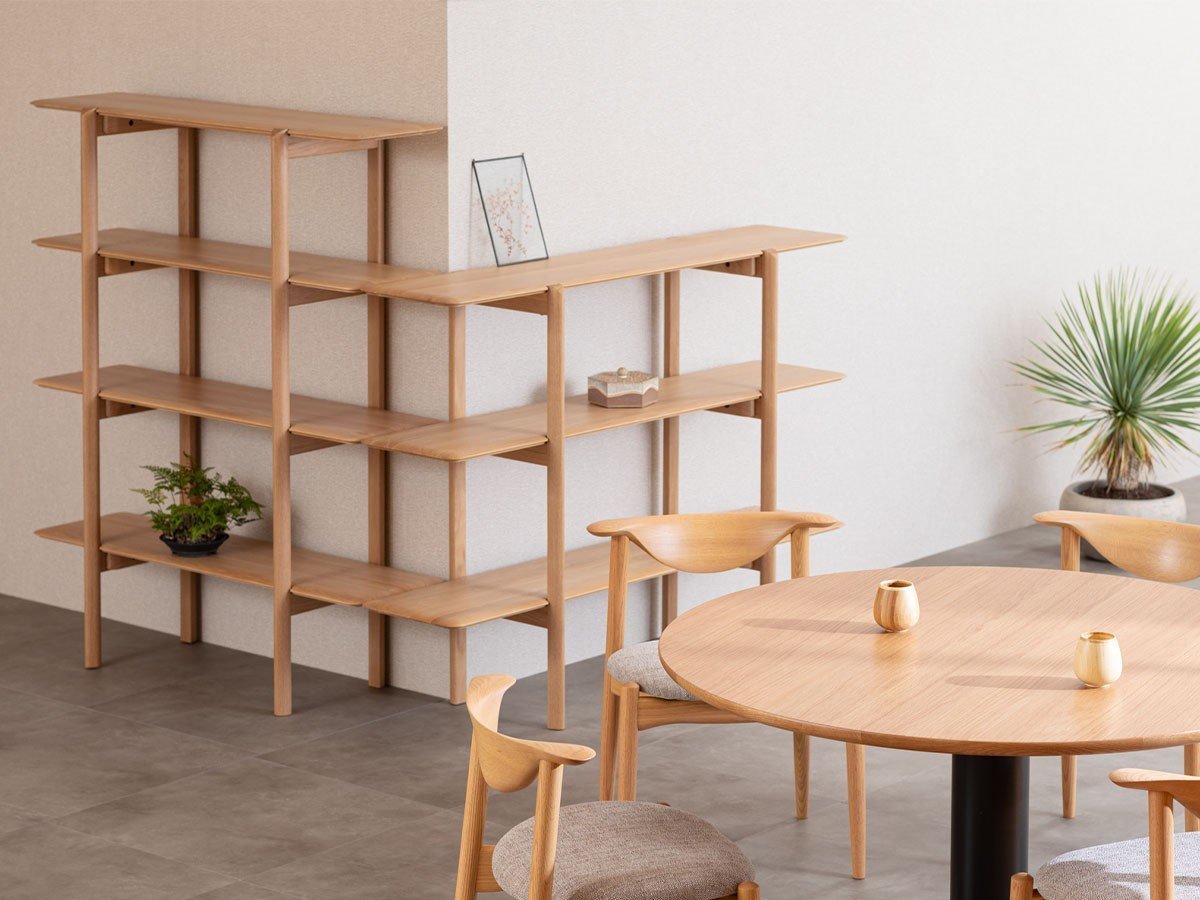 【フライミー ジャパン スタイル/FLYMEe Japan-Style / GOODS】のSHELF 145 / シェルフ 幅145cm #117122 インテリア・キッズ・メンズ・レディースファッション・服の通販 founy(ファニー) 　送料無料　Free Shipping　おすすめ　Recommended / Our Picks　なめらか　Smooth, Silky Texture　フォルム　Silhouette, Form　ホーム・キャンプ・アウトドア・お取り寄せ　Home Living / Home & Lifestyle / Camping Gear / Outdoor Camping　家具・インテリア　Home Furniture & Interior. Stylish & Functional Living Spaces　収納家具・キャビネット　Storage Furniture　シェルフ・オープンラック・収納棚　Open Shelf Rack　オーク|ID: prp329100004923987 ipo3291000000036947008