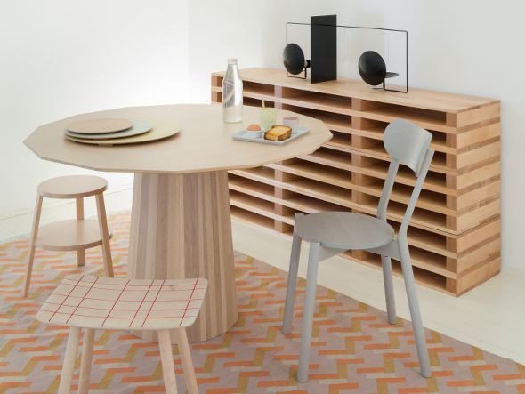 【カリモクニュースタンダード/KARIMOKU NEW STANDARD / GOODS】のCOLOUR WOOD DINING 120 / カラーウッドダイニング 120 インテリア・キッズ・メンズ・レディースファッション・服の通販 founy(ファニー) 　ウッド　Wooden Design　シンプル　Simple, Minimal　テーブル　Table, Dining Table　ドット　Polka Dot, Dot Pattern　パターン　Pattern, Design Print　プリント　Print, Printed Pattern　プレーン　Plain, Simple　ラウンド　Round, Round Neck　リアル　Real, Realistic　ホーム・キャンプ・アウトドア・お取り寄せ　Home Living / Home & Lifestyle / Camping Gear / Outdoor Camping　家具・インテリア　Home Furniture & Interior. Stylish & Functional Living Spaces　テーブル　Dining, Coffee & Side Tables　ダイニングテーブル・食卓テーブル　Dining Tables　タイプ:プレーン|ID: prp329100004924238 ipo3291000000036949200