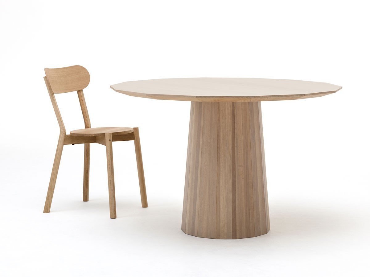 【カリモクニュースタンダード/KARIMOKU NEW STANDARD / GOODS】のCOLOUR WOOD DINING 120 / カラーウッドダイニング 120 インテリア・キッズ・メンズ・レディースファッション・服の通販 founy(ファニー) 　ウッド　Wooden Design　シンプル　Simple, Minimal　テーブル　Table, Dining Table　ドット　Polka Dot, Dot Pattern　パターン　Pattern, Design Print　プリント　Print, Printed Pattern　プレーン　Plain, Simple　ラウンド　Round, Round Neck　リアル　Real, Realistic　ホーム・キャンプ・アウトドア・お取り寄せ　Home Living / Home & Lifestyle / Camping Gear / Outdoor Camping　家具・インテリア　Home Furniture & Interior. Stylish & Functional Living Spaces　テーブル　Dining, Coffee & Side Tables　ダイニングテーブル・食卓テーブル　Dining Tables　タイプ:プレーン|ID: prp329100004924238 ipo3291000000036949201