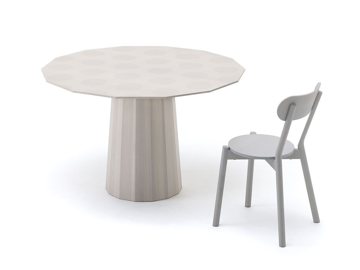 【カリモクニュースタンダード/KARIMOKU NEW STANDARD / GOODS】のCOLOUR WOOD DINING 120 / カラーウッドダイニング 120 インテリア・キッズ・メンズ・レディースファッション・服の通販 founy(ファニー) 　ウッド　Wooden Design　シンプル　Simple, Minimal　テーブル　Table, Dining Table　ドット　Polka Dot, Dot Pattern　パターン　Pattern, Design Print　プリント　Print, Printed Pattern　プレーン　Plain, Simple　ラウンド　Round, Round Neck　リアル　Real, Realistic　ホーム・キャンプ・アウトドア・お取り寄せ　Home Living / Home & Lifestyle / Camping Gear / Outdoor Camping　家具・インテリア　Home Furniture & Interior. Stylish & Functional Living Spaces　テーブル　Dining, Coffee & Side Tables　ダイニングテーブル・食卓テーブル　Dining Tables　タイプ:ドット|ID: prp329100004924238 ipo3291000000036949202