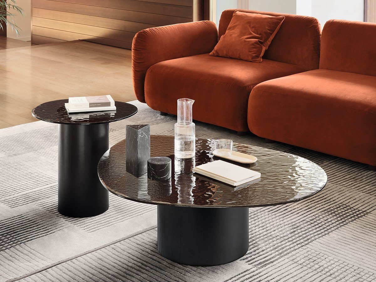 【カリガリス/Calligaris / GOODS】のMUSHROOM / マッシュルーム CS/5140-B インテリア・キッズ・メンズ・レディースファッション・服の通販 founy(ファニー) 　ガラス　Glass, Glassware　テーブル　Table, Dining Table　フォルム　Silhouette, Form　ホーム・キャンプ・アウトドア・お取り寄せ　Home Living / Home & Lifestyle / Camping Gear / Outdoor Camping　家具・インテリア　Home Furniture & Interior. Stylish & Functional Living Spaces　テーブル　Dining, Coffee & Side Tables　ローテーブル・センターテーブル　Coffee & Center Tables　天板GM3 トランスペアレントスモークグレイ、ベースP15L マットブラック|ID: prp329100004924576 ipo3291000000036951664