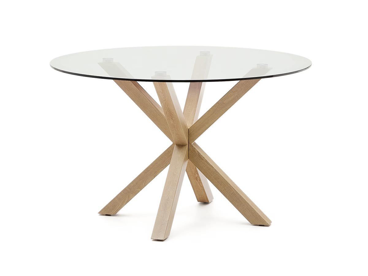 【ラフォーマ/LaForma / GOODS】のARGO / アルゴ ラウンドテーブル ガラス天板 インテリア・キッズ・メンズ・レディースファッション・服の通販 founy(ファニー) 　ガラス　Glass, Glassware　テーブル　Table, Dining Table　モダン　Modern, Contemporary　ラウンド　Round, Round Neck　ホーム・キャンプ・アウトドア・お取り寄せ　Home Living / Home & Lifestyle / Camping Gear / Outdoor Camping　家具・インテリア　Home Furniture & Interior. Stylish & Functional Living Spaces　テーブル　Dining, Coffee & Side Tables　ダイニングテーブル・食卓テーブル　Dining Tables　クリア / ナチュラル|ID: prp329100004924588 ipo3291000000036951733