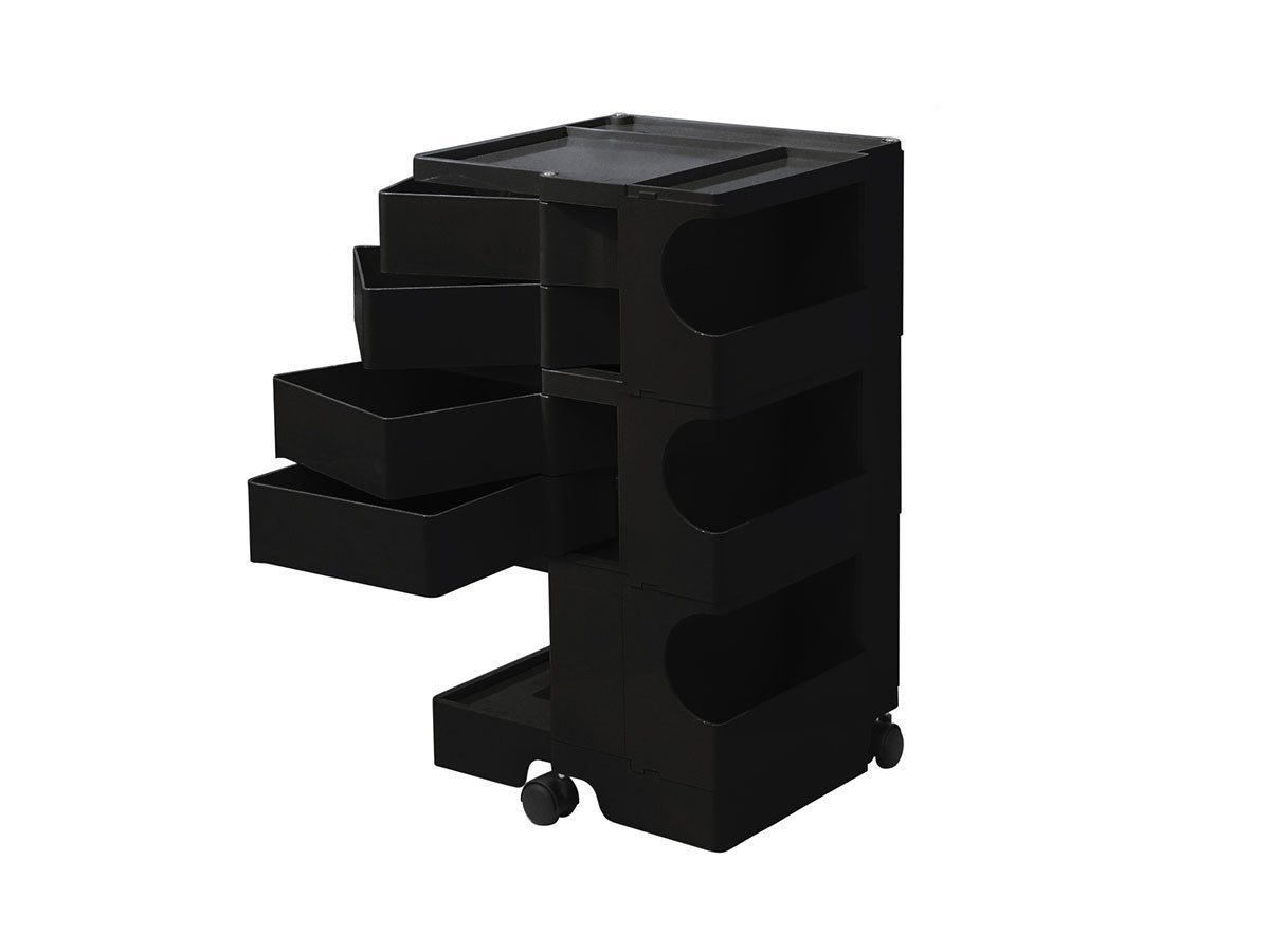 【ビーライン/B LINE / GOODS】のBoby Wagon / ボビーワゴン 3段4トレイ インテリア・キッズ・メンズ・レディースファッション・服の通販 founy(ファニー) 　イタリア　Italy　コレクション　Collection, Seasonal Line　テーブル　Table, Dining Table　デスク　Desk, Work Desk　ニューヨーク　New York, NYC Style　ポケット　Pocket, Pocket Detail　送料無料　Free Shipping　ホーム・キャンプ・アウトドア・お取り寄せ　Home Living / Home & Lifestyle / Camping Gear / Outdoor Camping　キッチン・ダイニング　Kitchen & Dining Essentials. Stylish & Functional Tableware　キッチン収納　Kitchen Storage　キッチン収納・食器棚・レンジ台　Kitchen Cabinet　ブラック|ID: prp329100004925372 ipo3291000000036960134