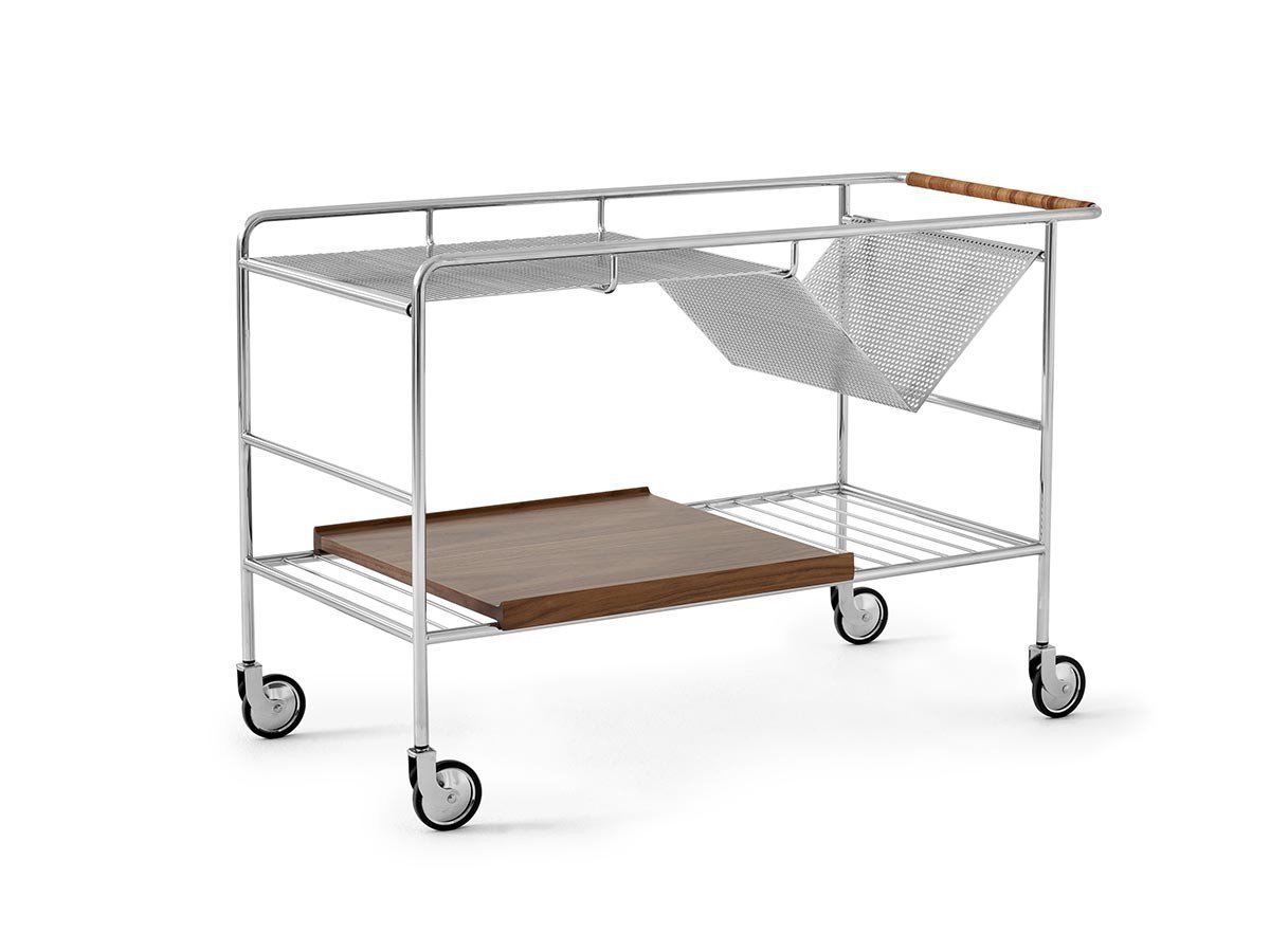 【アンドトラディション/&Tradition / GOODS】のAlima Trolley NDS1 / アリマ トローリー NDS1 インテリア・キッズ・メンズ・レディースファッション・服の通販 founy(ファニー) 　送料無料　Free Shipping　コレクション　Collection, Seasonal Line　コンパクト　Compact, Small Size　デスク　Desk, Work Desk　フレーム　Frame, Outline　雑誌　Magazine, Fashion Magazine　ホーム・キャンプ・アウトドア・お取り寄せ　Home Living / Home & Lifestyle / Camping Gear / Outdoor Camping　キッチン・ダイニング　Kitchen & Dining Essentials. Stylish & Functional Tableware　キッチン収納　Kitchen Storage　キッチン収納・食器棚・レンジ台　Kitchen Cabinet　クローム / ウォルナット|ID: prp329100004925377 ipo3291000000036960182