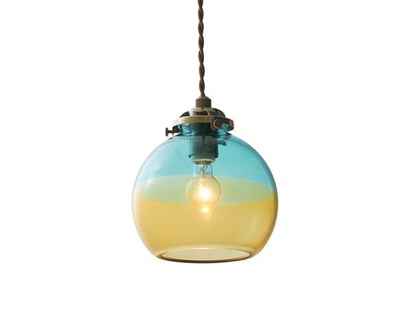【フライミーパーラー/FLYMEe Parlor / GOODS】のPendant Light / ペンダントライト #106995 インテリア・キッズ・メンズ・レディースファッション・服の通販 founy(ファニー) 　おすすめ　Recommended / Our Picks　アンティーク　Antique-Inspired　ガラス　Glass, Glassware　ツイスト　Tweed, Tweed Fabric　ハンド　Hand, Handmade　ビビッド　Vivid, Bright Tone　ホーム・キャンプ・アウトドア・お取り寄せ　Home Living / Home & Lifestyle / Camping Gear / Outdoor Camping　家具・インテリア　Home Furniture & Interior. Stylish & Functional Living Spaces　ライト・照明　Lamps & Lighting Fixtures　ペンダントライト・吊り下げ照明　Pendant Light / Hanging Light Fixture　ブルー、付属電球:白熱電球|ID: prp329100004925407 ipo3291000000036960436