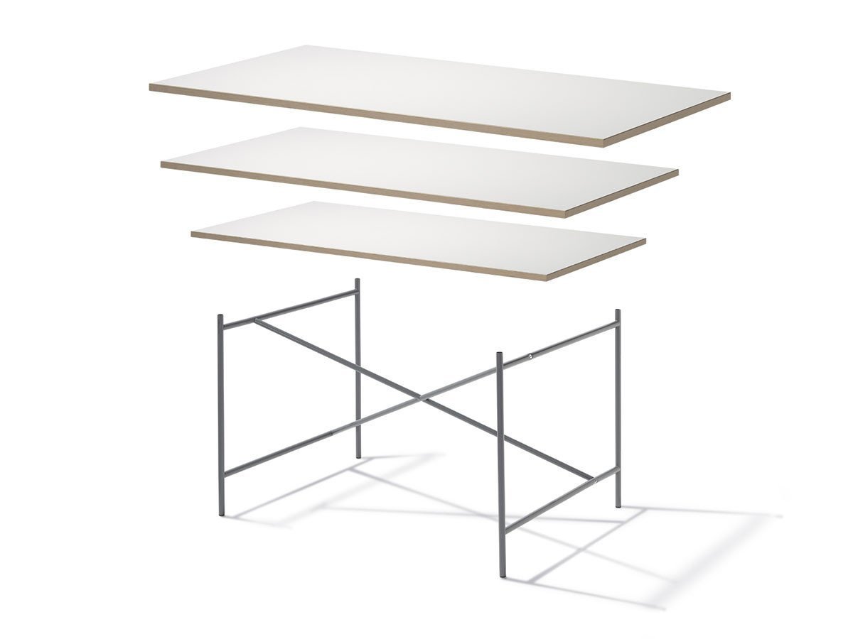 【リチャード ランパート/RICHARD LAMPERT / GOODS】のEiermann Table 1200 / アイアーマン テーブル 1200 インテリア・キッズ・メンズ・レディースファッション・服の通販 founy(ファニー) 　シンプル　Simple, Minimal　ダウン　Down, Puffer　テーブル　Table, Dining Table　デスク　Desk, Work Desk　フレーム　Frame, Outline　ボックス　Boxy, Box Shape　マグネット　Magnet, Magnetic Closure　送料無料　Free Shipping　おすすめ　Recommended / Our Picks　ホーム・キャンプ・アウトドア・お取り寄せ　Home Living / Home & Lifestyle / Camping Gear / Outdoor Camping　家具・インテリア　Home Furniture & Interior. Stylish & Functional Living Spaces　その他 インテリア雑貨、家具　Home Decor & Furniture Extras　スチールのフレームに天板を乗せるだけというシンプルな構造です。|ID: prp329100004925527 ipo3291000000036961347