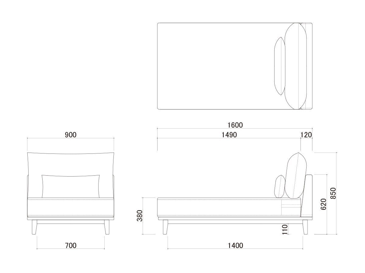 【フミ/Fumi / GOODS】の幸せになるソファ / 幸せになるソファ ワイド + ロング(コーデュロイ) インテリア・キッズ・メンズ・レディースファッション・服の通販 founy(ファニー) 　クッション　Cushion, Throw Pillow　コーデュロイ　Corduroy, Cord Fabric　スマート　Smart, Elegant　タオル　Towel, Bath Towel　テーブル　Table, Dining Table　フェザー　Feather, Feather Detail　ロング　Long, Long-Length　ワイド　Wide, Wide Fit　冬　Winter / This Winter　おすすめ　Recommended / Our Picks　夏　Summer　ホーム・キャンプ・アウトドア・お取り寄せ　Home Living / Home & Lifestyle / Camping Gear / Outdoor Camping　家具・インテリア　Home Furniture & Interior. Stylish & Functional Living Spaces　その他 インテリア雑貨、家具　Home Decor & Furniture Extras　寸法図|ID: prp329100004925567 ipo3291000000036961625