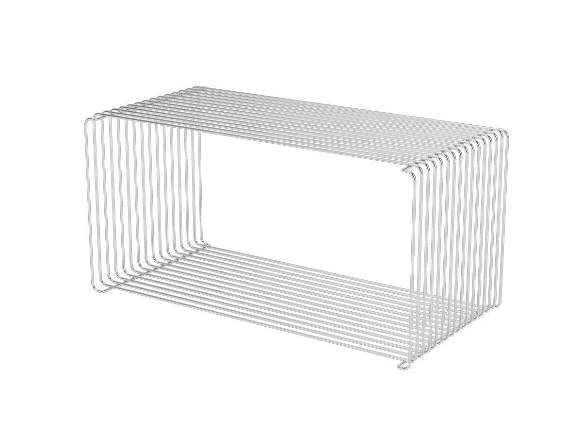 【モンタナ/Montana / GOODS】のPanton Wire Extended / パントン ワイヤー シェルフ ダブルサイズ インテリア・キッズ・メンズ・レディースファッション・服の通販 founy(ファニー) 　送料無料　Free Shipping　エレガント 上品　Elegant　シンプル　Simple, Minimal　スタンド　Stand Collar, Upright Stand　ダブル　Double, Double-Breasted　テーブル　Table, Dining Table　ワイヤー　Wire, Wired Bra　ホーム・キャンプ・アウトドア・お取り寄せ　Home Living / Home & Lifestyle / Camping Gear / Outdoor Camping　家具・インテリア　Home Furniture & Interior. Stylish & Functional Living Spaces　テーブル　Dining, Coffee & Side Tables　ローテーブル・センターテーブル　Coffee & Center Tables　ホーム・キャンプ・アウトドア・お取り寄せ　Home Living / Home & Lifestyle / Camping Gear / Outdoor Camping　家具・インテリア　Home Furniture & Interior. Stylish & Functional Living Spaces　収納家具・キャビネット　Storage Furniture　シェルフ・オープンラック・収納棚　Open Shelf Rack　クローム|ID: prp329100004925571 ipo3291000000036961651