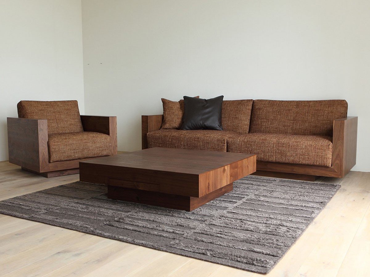 【ヒラシマ/HIRASHIMA / GOODS】のCHOCOLAT Living Table / ショコラ リビングテーブル 木天板 インテリア・キッズ・メンズ・レディースファッション・服の通販 founy(ファニー) 　シェイプ　Shape, Slim Fit　シンプル　Simple, Minimal　スクエア　Square, Square Shape　テーブル　Table, Dining Table　ホーム・キャンプ・アウトドア・お取り寄せ　Home Living / Home & Lifestyle / Camping Gear / Outdoor Camping　家具・インテリア　Home Furniture & Interior. Stylish & Functional Living Spaces　テーブル　Dining, Coffee & Side Tables　ローテーブル・センターテーブル　Coffee & Center Tables　ウッド:ウォールナット、サイズ:幅98 × 奥行98cm|ID: prp329100004925602 ipo3291000000036961954