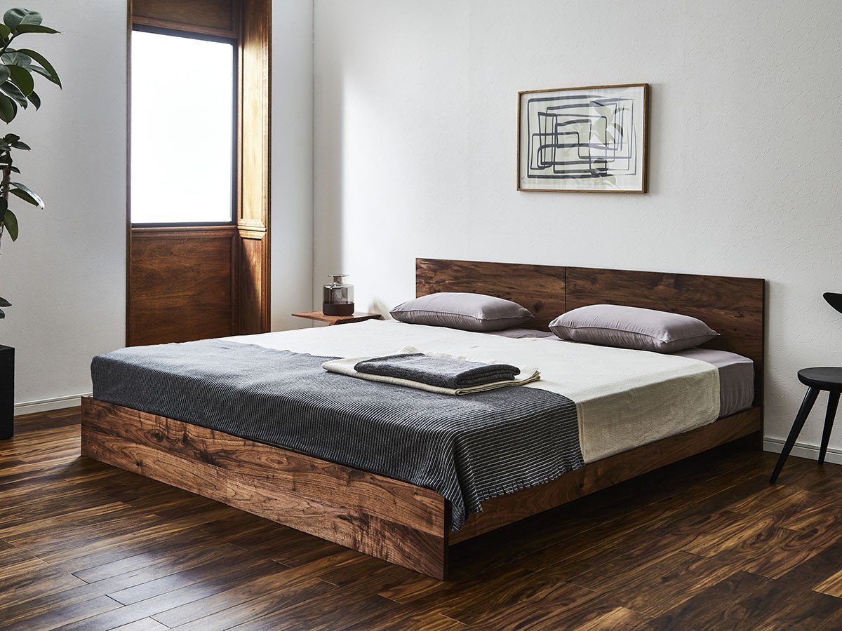 【フライミー ヴェール/FLYMEe vert / GOODS】のBED FRAME / ベッドフレーム #108077 インテリア・キッズ・メンズ・レディースファッション・服の通販 founy(ファニー) 　ダブル　Double, Double-Breasted　フレーム　Frame, Outline　ホーム・キャンプ・アウトドア・お取り寄せ　Home Living / Home & Lifestyle / Camping Gear / Outdoor Camping　家具・インテリア　Home Furniture & Interior. Stylish & Functional Living Spaces　ベッド　Modern Beds for Every Room　シングルベッド・1人用ベッド　Single Bed　ホーム・キャンプ・アウトドア・お取り寄せ　Home Living / Home & Lifestyle / Camping Gear / Outdoor Camping　家具・インテリア　Home Furniture & Interior. Stylish & Functional Living Spaces　ベッド　Modern Beds for Every Room　セミダブルベッド　Small Double Bed / Three-Quarter Bed　ホーム・キャンプ・アウトドア・お取り寄せ　Home Living / Home & Lifestyle / Camping Gear / Outdoor Camping　家具・インテリア　Home Furniture & Interior. Stylish & Functional Living Spaces　ベッド　Modern Beds for Every Room　ダブルベッド・2人用ベッド　Double Bed / Full Size Bed　ホーム・キャンプ・アウトドア・お取り寄せ　Home Living / Home & Lifestyle / Camping Gear / Outdoor Camping　家具・インテリア　Home Furniture & Interior. Stylish & Functional Living Spaces　ベッド　Modern Beds for Every Room　ウッド:ウォールナット、サイズ:シングル + シングル 木目通し|ID: prp329100004927265 ipo3291000000036971684