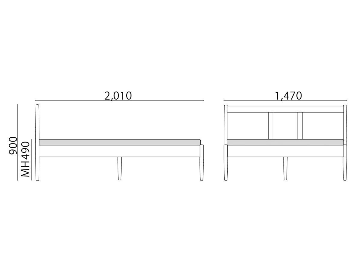 【北の住まい設計社/KITANOSUMAISEKKEISHA / GOODS】のBed SOMNUS / ベッド ソムヌス インテリア・キッズ・メンズ・レディースファッション・服の通販 founy(ファニー) 　ウッド　Wooden Design　オイル　Body Oil　クッション　Cushion, Throw Pillow　スプリング　Spring, Spring Collection　ダブル　Double, Double-Breasted　フレーム　Frame, Outline　ホーム・キャンプ・アウトドア・お取り寄せ　Home Living / Home & Lifestyle / Camping Gear / Outdoor Camping　家具・インテリア　Home Furniture & Interior. Stylish & Functional Living Spaces　ベッド　Modern Beds for Every Room　シングルベッド・1人用ベッド　Single Bed　ホーム・キャンプ・アウトドア・お取り寄せ　Home Living / Home & Lifestyle / Camping Gear / Outdoor Camping　家具・インテリア　Home Furniture & Interior. Stylish & Functional Living Spaces　ベッド　Modern Beds for Every Room　セミダブルベッド　Small Double Bed / Three-Quarter Bed　ホーム・キャンプ・アウトドア・お取り寄せ　Home Living / Home & Lifestyle / Camping Gear / Outdoor Camping　家具・インテリア　Home Furniture & Interior. Stylish & Functional Living Spaces　ベッド　Modern Beds for Every Room　ダブルベッド・2人用ベッド　Double Bed / Full Size Bed　ホーム・キャンプ・アウトドア・お取り寄せ　Home Living / Home & Lifestyle / Camping Gear / Outdoor Camping　家具・インテリア　Home Furniture & Interior. Stylish & Functional Living Spaces　ベッド　Modern Beds for Every Room　寸法図(ダブル)|ID: prp329100004927269 ipo3291000000036971739