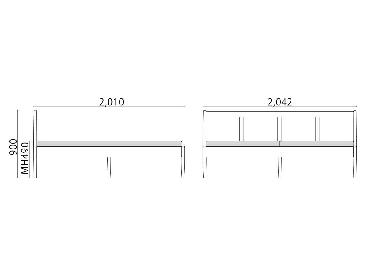 【北の住まい設計社/KITANOSUMAISEKKEISHA / GOODS】のBed SOMNUS / ベッド ソムヌス インテリア・キッズ・メンズ・レディースファッション・服の通販 founy(ファニー) 　ウッド　Wooden Design　オイル　Body Oil　クッション　Cushion, Throw Pillow　スプリング　Spring, Spring Collection　ダブル　Double, Double-Breasted　フレーム　Frame, Outline　ホーム・キャンプ・アウトドア・お取り寄せ　Home Living / Home & Lifestyle / Camping Gear / Outdoor Camping　家具・インテリア　Home Furniture & Interior. Stylish & Functional Living Spaces　ベッド　Modern Beds for Every Room　シングルベッド・1人用ベッド　Single Bed　ホーム・キャンプ・アウトドア・お取り寄せ　Home Living / Home & Lifestyle / Camping Gear / Outdoor Camping　家具・インテリア　Home Furniture & Interior. Stylish & Functional Living Spaces　ベッド　Modern Beds for Every Room　セミダブルベッド　Small Double Bed / Three-Quarter Bed　ホーム・キャンプ・アウトドア・お取り寄せ　Home Living / Home & Lifestyle / Camping Gear / Outdoor Camping　家具・インテリア　Home Furniture & Interior. Stylish & Functional Living Spaces　ベッド　Modern Beds for Every Room　ダブルベッド・2人用ベッド　Double Bed / Full Size Bed　ホーム・キャンプ・アウトドア・お取り寄せ　Home Living / Home & Lifestyle / Camping Gear / Outdoor Camping　家具・インテリア　Home Furniture & Interior. Stylish & Functional Living Spaces　ベッド　Modern Beds for Every Room　寸法図(キング)|ID: prp329100004927269 ipo3291000000036971745