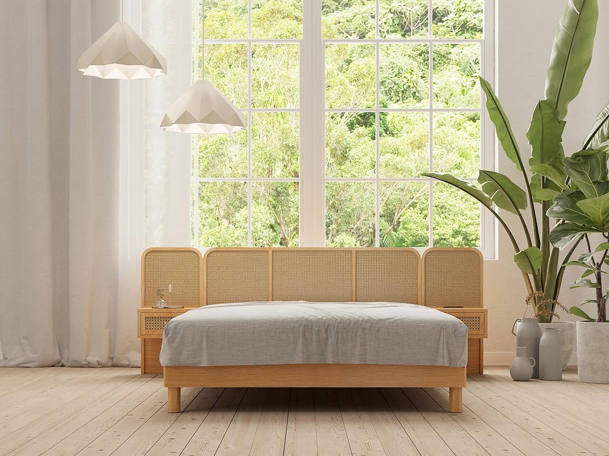 【インルーム/InRoom / GOODS】のCUNA BED / クーナ ベッドフレーム インテリア・キッズ・メンズ・レディースファッション・服の通販 founy(ファニー) 　ウッド　Wooden Design　クッション　Cushion, Throw Pillow　スプリング　Spring, Spring Collection　スマート　Smart, Elegant　ダブル　Double, Double-Breasted　デスク　Desk, Work Desk　フォルム　Silhouette, Form　フレーム　Frame, Outline　ラタン　Rattan, Woven Rattan　リゾート　Resort, Vacation Style　リラックス　Relax, Relaxed Fit　エレガント 上品　Elegant　ホーム・キャンプ・アウトドア・お取り寄せ　Home Living / Home & Lifestyle / Camping Gear / Outdoor Camping　家具・インテリア　Home Furniture & Interior. Stylish & Functional Living Spaces　ベッド　Modern Beds for Every Room　シングルベッド・1人用ベッド　Single Bed　ホーム・キャンプ・アウトドア・お取り寄せ　Home Living / Home & Lifestyle / Camping Gear / Outdoor Camping　家具・インテリア　Home Furniture & Interior. Stylish & Functional Living Spaces　ベッド　Modern Beds for Every Room　セミダブルベッド　Small Double Bed / Three-Quarter Bed　ホーム・キャンプ・アウトドア・お取り寄せ　Home Living / Home & Lifestyle / Camping Gear / Outdoor Camping　家具・インテリア　Home Furniture & Interior. Stylish & Functional Living Spaces　ベッド　Modern Beds for Every Room　ダブルベッド・2人用ベッド　Double Bed / Full Size Bed　組合せ例:ベッド(ダブル)、ベッドサイドパネル × 2|ID: prp329100004927362 ipo3291000000036972533