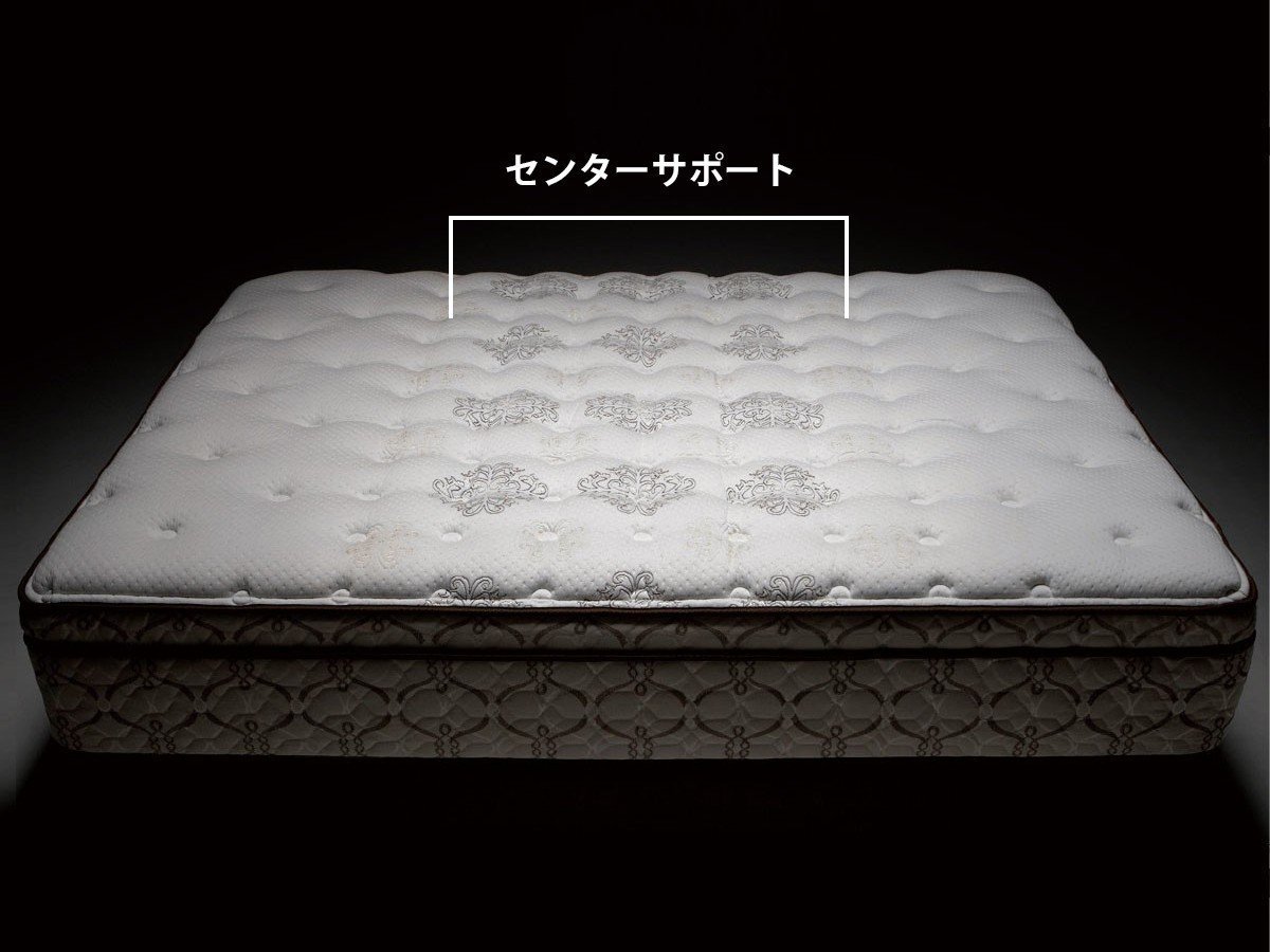 【シーリー/Sealy / GOODS】のSealy Mattress MASTERPIECE ET / シーリー マットレス マスターピース ユーロトップ インテリア・キッズ・メンズ・レディースファッション・服の通販 founy(ファニー) 　抗菌　Antibacterial, Bacteria-Resistant　スプリング　Spring, Spring Collection　センター　Center, Center Line　トリプル　Triple, Three Layers　バランス　Balance, Style Balance　ホーム・キャンプ・アウトドア・お取り寄せ　Home Living / Home & Lifestyle / Camping Gear / Outdoor Camping　家具・インテリア　Home Furniture & Interior. Stylish & Functional Living Spaces　その他 インテリア雑貨、家具　Home Decor & Furniture Extras　センターサポート|体重の約60%の荷重がかかる「脊椎エリア」に専用詰物を入れ、荷重に対するサポートを|ID: prp329100004927521 ipo3291000000036974093