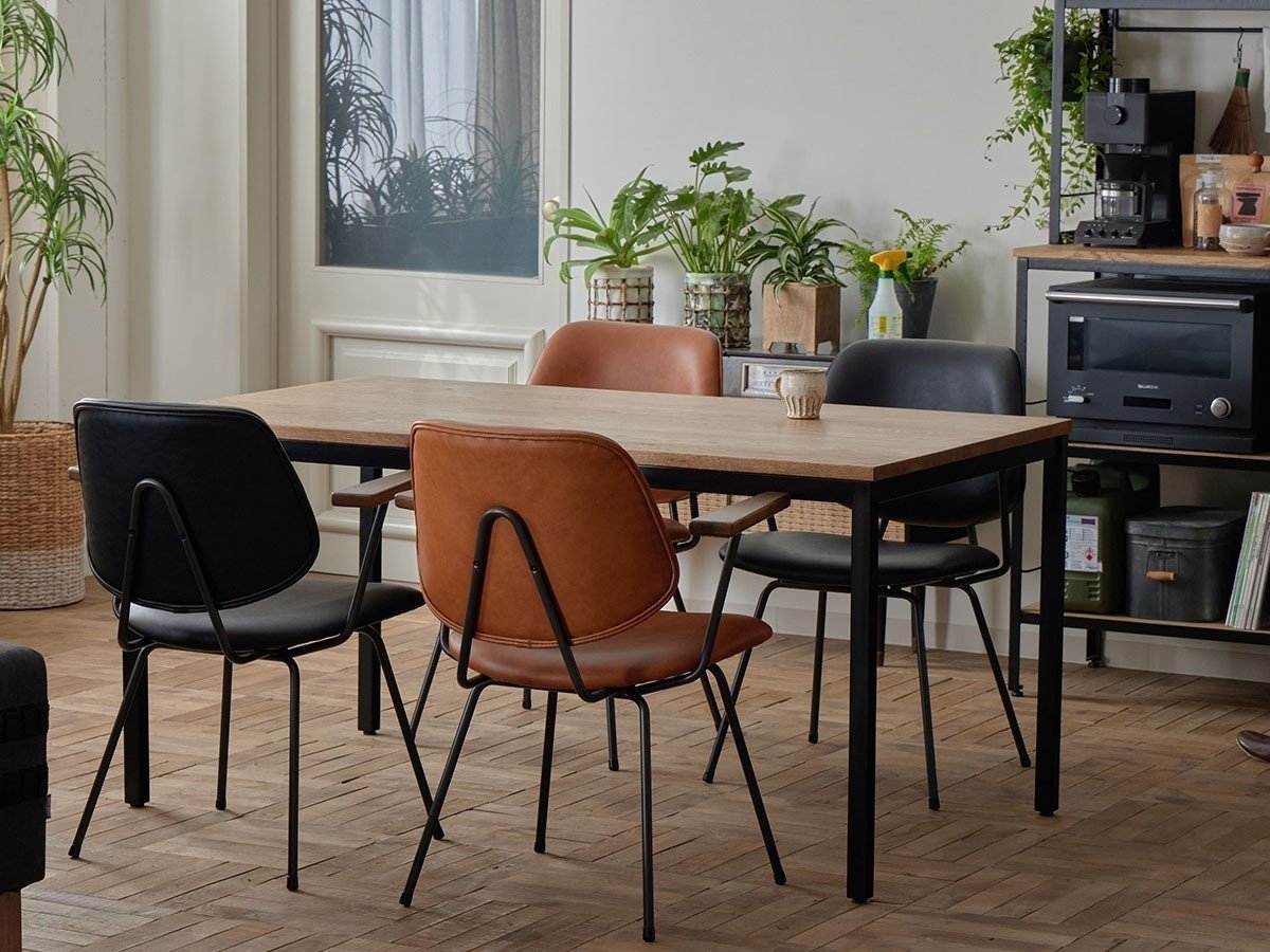 【ノットアンティークス/knot antiques / CRASH GATE / GOODS】のABOCK CHAIR / アボック チェア 肘無(PU / ブラックフレーム) インテリア・キッズ・メンズ・レディースファッション・服の通販 founy(ファニー) 　パイピング　Piping, Trim Design　フレーム　Frame, Outline　ホーム・キャンプ・アウトドア・お取り寄せ　Home Living / Home & Lifestyle / Camping Gear / Outdoor Camping　家具・インテリア　Home Furniture & Interior. Stylish & Functional Living Spaces　チェア・椅子　Seating & Chairs　ダイニングチェア・木製チェア　Dining Chairs　参考イメージ|ID: prp329100004927762 ipo3291000000036976836