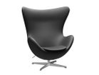 【フリッツ ハンセン/FRITZ HANSEN / GOODS】のEGG / エッグチェア ラウンジチェア 3316 張地:エッセンシャルレザー ブラック(カテゴリー3)、脚部:サテン仕上|ID: prp329100004927779 ipo3291000000036977047