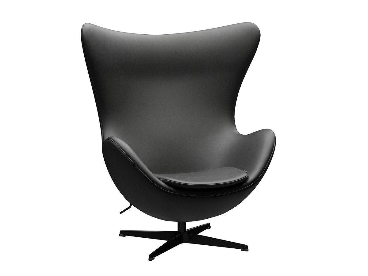 【フリッツ ハンセン/FRITZ HANSEN / GOODS】のEGG / エッグチェア ラウンジチェア 3316 インテリア・キッズ・メンズ・レディースファッション・服の通販 founy(ファニー) 　インナー　Innerwear　ドロップ　Drop Shoulder, Dropped Style　ファブリック　Fabric, Textile　おすすめ　Recommended / Our Picks　ホーム・キャンプ・アウトドア・お取り寄せ　Home Living / Home & Lifestyle / Camping Gear / Outdoor Camping　家具・インテリア　Home Furniture & Interior. Stylish & Functional Living Spaces　チェア・椅子　Seating & Chairs　ラウンジチェア・リクライナー　Lounge Chairs / Recliners　張地:エッセンシャルレザー ブラック(カテゴリー3)、脚部:ブラック|ID: prp329100004927779 ipo3291000000036977060