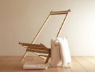 【広松木工/Hiromatsu Furniture / GOODS】のPRIMITIVO / プリミティーヴォ パーソナルチェア 大小ふたつの座枠を交差させることでフレームを固定し、座面の帆布を上下の棒に通して完成します。ネジや金|ID: prp329100004927798 ipo3291000000036977195