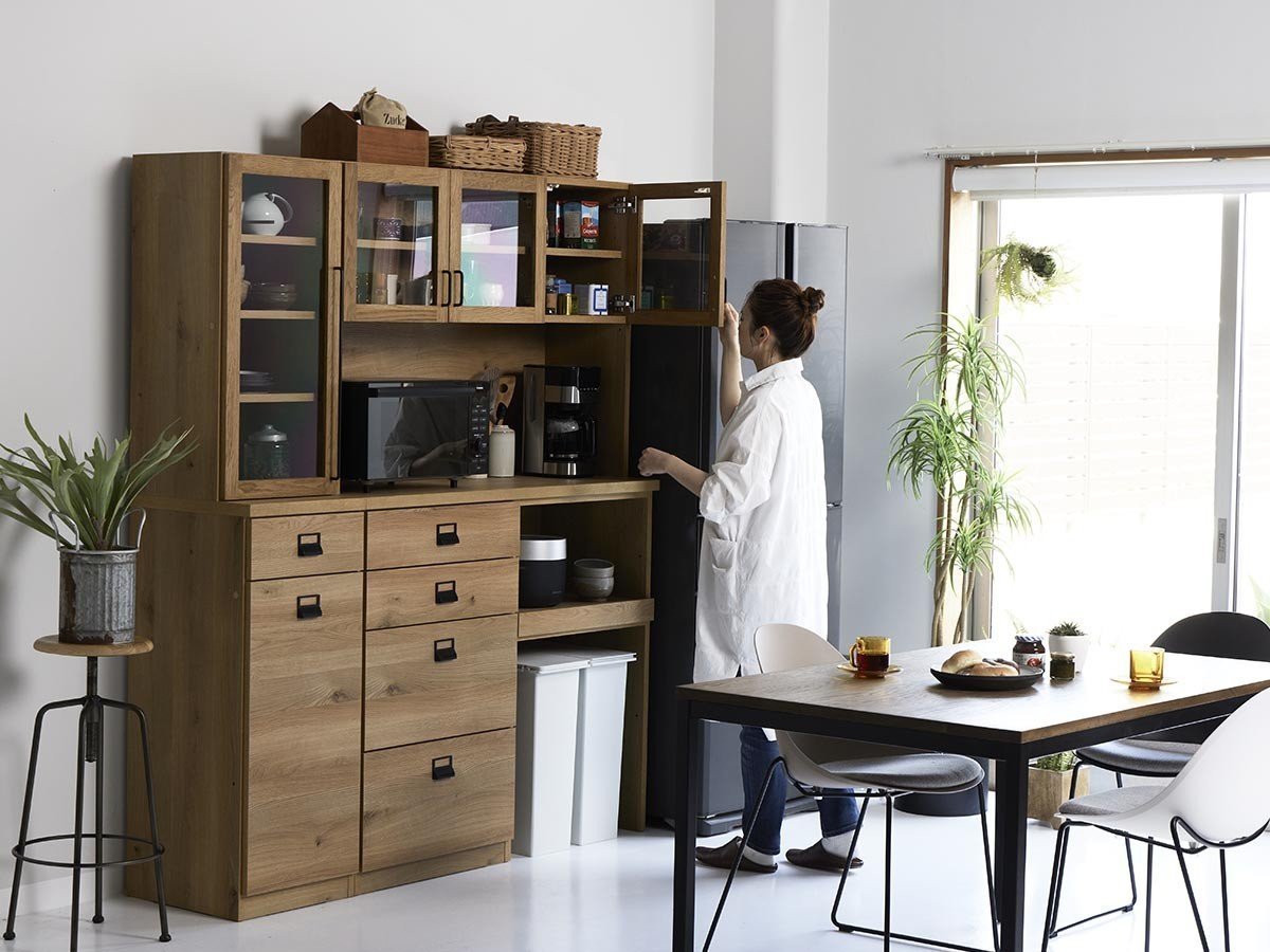 【クラッシュゲート/CRASH GATE / GOODS】のDUSTON DINING BOARD / ダストン ダイニングボード 幅60cm(ガラス戸 + オープン) インテリア・キッズ・メンズ・レディースファッション・服の通販 founy(ファニー) 　ガラス　Glass, Glassware　シンプル　Simple, Minimal　スマート　Smart, Elegant　リアル　Real, Realistic　送料無料　Free Shipping　ホーム・キャンプ・アウトドア・お取り寄せ　Home Living / Home & Lifestyle / Camping Gear / Outdoor Camping　キッチン・ダイニング　Kitchen & Dining Essentials. Stylish & Functional Tableware　キッチン収納　Kitchen Storage　キッチン収納・食器棚・レンジ台　Kitchen Cabinet　ホーム・キャンプ・アウトドア・お取り寄せ　Home Living / Home & Lifestyle / Camping Gear / Outdoor Camping　キッチン・ダイニング　Kitchen & Dining Essentials. Stylish & Functional Tableware　キッチン家電・キッチン用品　Kitchen Appliances & Tools　マグカップ・カップ&ソーサー・陶器食器　Mugs / Cups and Saucers / Ceramic Drinkware　|ID: prp329100004928099 ipo3291000000036979857