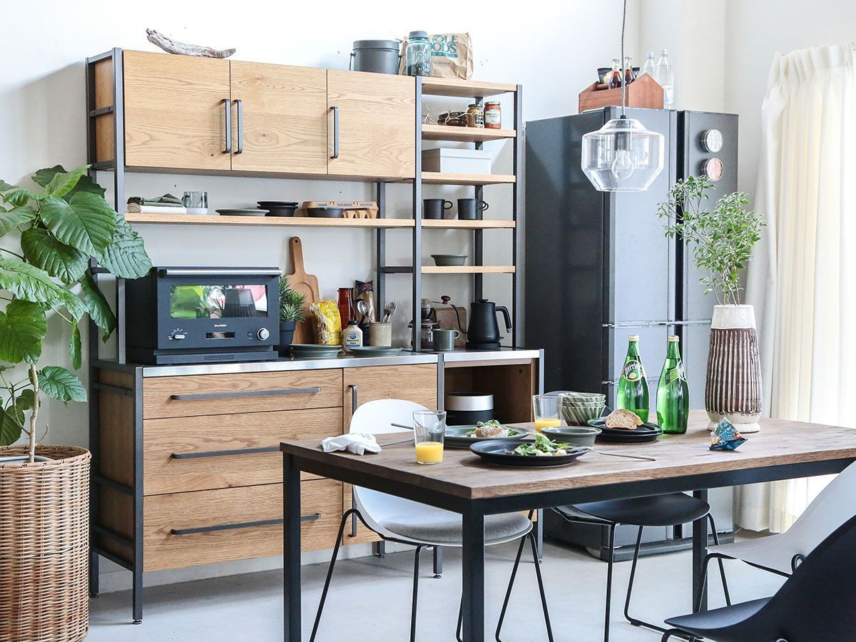 【イージーライフ/Easy Life / GOODS】のATRANDOM UNIT SHELF DINING BOARD / アトランダム ユニットシェルフ ダイニングボード ユニット式 AJタイプ インテリア・キッズ・メンズ・レディースファッション・服の通販 founy(ファニー) 　オイル　Body Oil　ヴィンテージ　Vintage Style　フレーム　Frame, Outline　ホーム・キャンプ・アウトドア・お取り寄せ　Home Living / Home & Lifestyle / Camping Gear / Outdoor Camping　キッチン・ダイニング　Kitchen & Dining Essentials. Stylish & Functional Tableware　キッチン収納　Kitchen Storage　キッチン収納・食器棚・レンジ台　Kitchen Cabinet　ホーム・キャンプ・アウトドア・お取り寄せ　Home Living / Home & Lifestyle / Camping Gear / Outdoor Camping　キッチン・ダイニング　Kitchen & Dining Essentials. Stylish & Functional Tableware　キッチン家電・キッチン用品　Kitchen Appliances & Tools　マグカップ・カップ&ソーサー・陶器食器　Mugs / Cups and Saucers / Ceramic Drinkware　参考イメージ|ID: prp329100004928347 ipo3291000000036982284