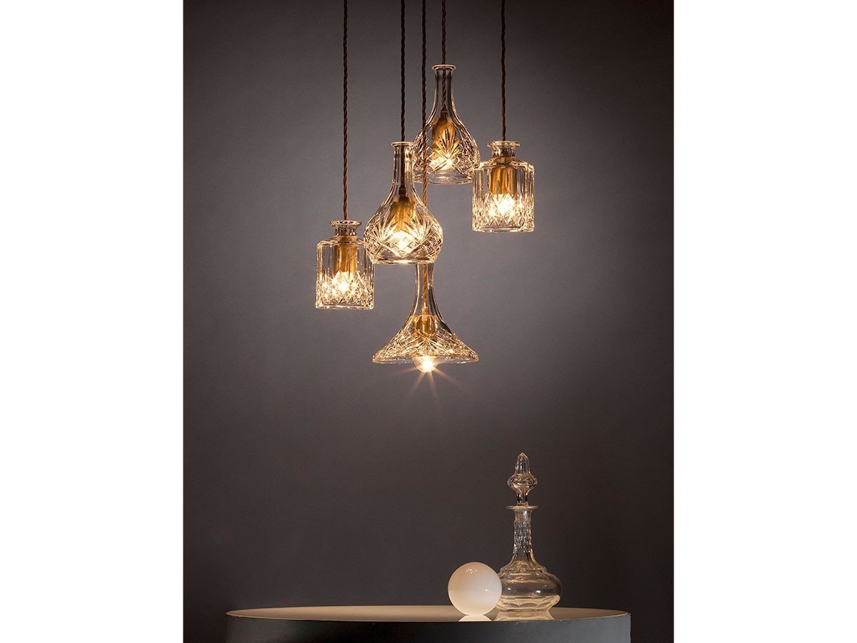 【リーブルーム/LEE BROOM / GOODS】のDECANTER CHANDELIER 5 PIECE / デキャンタ シャンデリア 5灯 インテリア・キッズ・メンズ・レディースファッション・服の通販 founy(ファニー) 　ヴィンテージ　Vintage Style　カッティング　Cutting Detail　ガラス　Glass, Glassware　クリスタル　Crystal, Swarovski　グラス　Glass, Eyewear　コレクション　Collection, Seasonal Line　スクエア　Square, Square Shape　チューリップ　Tube, Tube Top　ハンド　Hand, Handmade　モダン　Modern, Contemporary　送料無料　Free Shipping　ホーム・キャンプ・アウトドア・お取り寄せ　Home Living / Home & Lifestyle / Camping Gear / Outdoor Camping　家具・インテリア　Home Furniture & Interior. Stylish & Functional Living Spaces　ライト・照明　Lamps & Lighting Fixtures　シャンデリア・クリスタル照明　Chandelier / Crystal Ceiling Light　参考イメージ|ID: prp329100004928634 ipo3291000000036984964