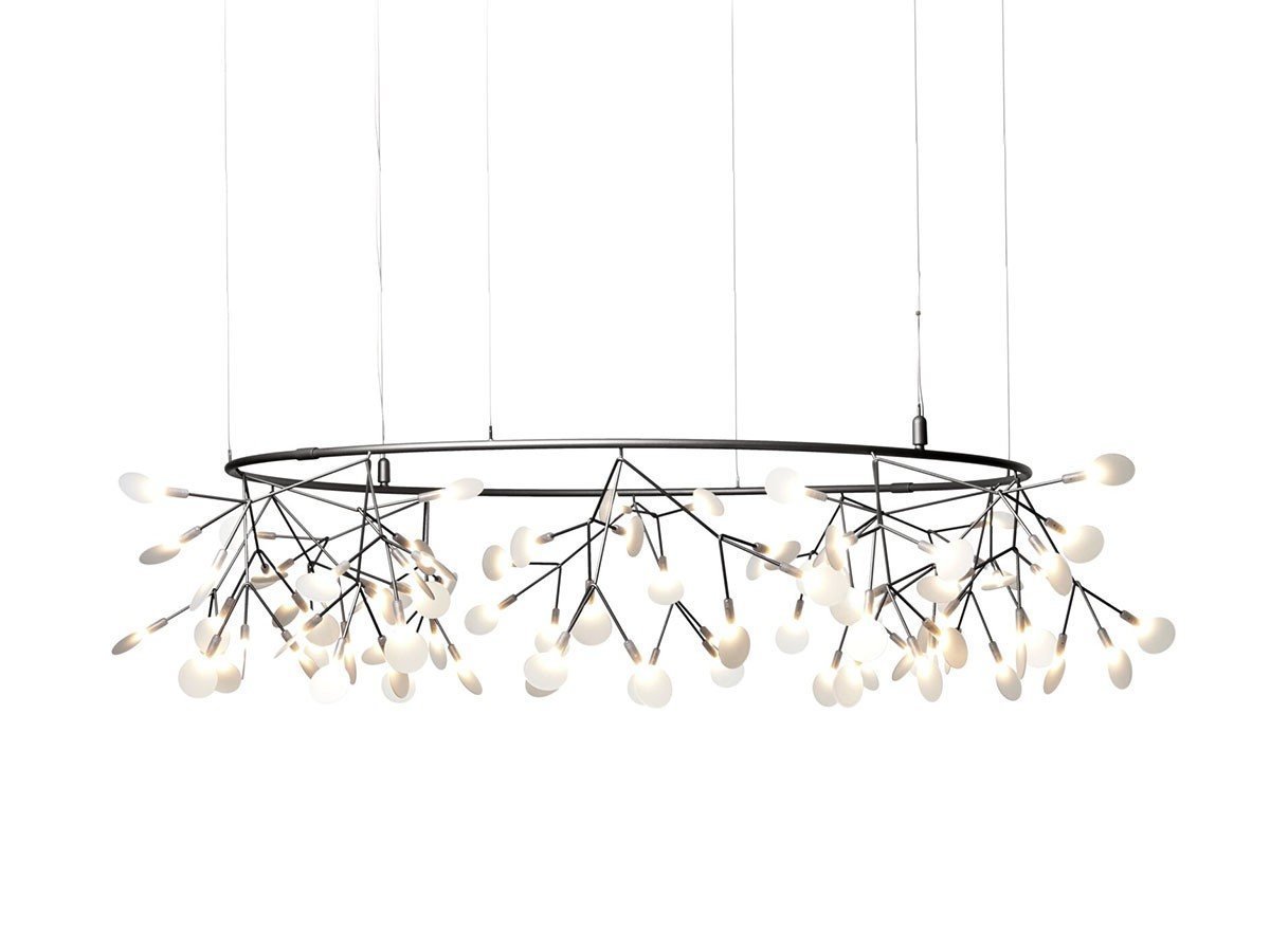 【モーイ/moooi / GOODS】のHeracleum III Small Big O / ヘラクレウム 3 スモール ビッグ オー インテリア・キッズ・メンズ・レディースファッション・服の通販 founy(ファニー) 　送料無料　Free Shipping　ビッグ　Big, Oversized　フレーム　Frame, Outline　モチーフ　Motif, Design Theme　ワイヤー　Wire, Wired Bra　ホーム・キャンプ・アウトドア・お取り寄せ　Home Living / Home & Lifestyle / Camping Gear / Outdoor Camping　家具・インテリア　Home Furniture & Interior. Stylish & Functional Living Spaces　ライト・照明　Lamps & Lighting Fixtures　ペンダントライト・吊り下げ照明　Pendant Light / Hanging Light Fixture　ニッケル|ID: prp329100004929356 ipo3291000000036993180