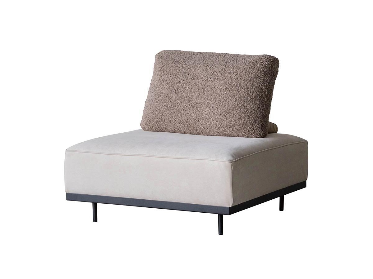 【オアシス/OASIS / GOODS】のGLOW SOFA / グロー ソファ スツールベース + 背クッション インテリア・キッズ・メンズ・レディースファッション・服の通販 founy(ファニー) 　クッション　Cushion, Throw Pillow　バランス　Balance, Style Balance　フラット　Flat, Flat Shoes　モコモコ　Fuzzy, Fluffy　モダン　Modern, Contemporary　ホーム・キャンプ・アウトドア・お取り寄せ　Home Living / Home & Lifestyle / Camping Gear / Outdoor Camping　家具・インテリア　Home Furniture & Interior. Stylish & Functional Living Spaces　ソファー　Couches & Sofas　ベース張地:クリーム(スウェード調)、背クッション張地:GL ベージュ(ブークレ)|ID: prp329100004929872 ipo3291000000036998318