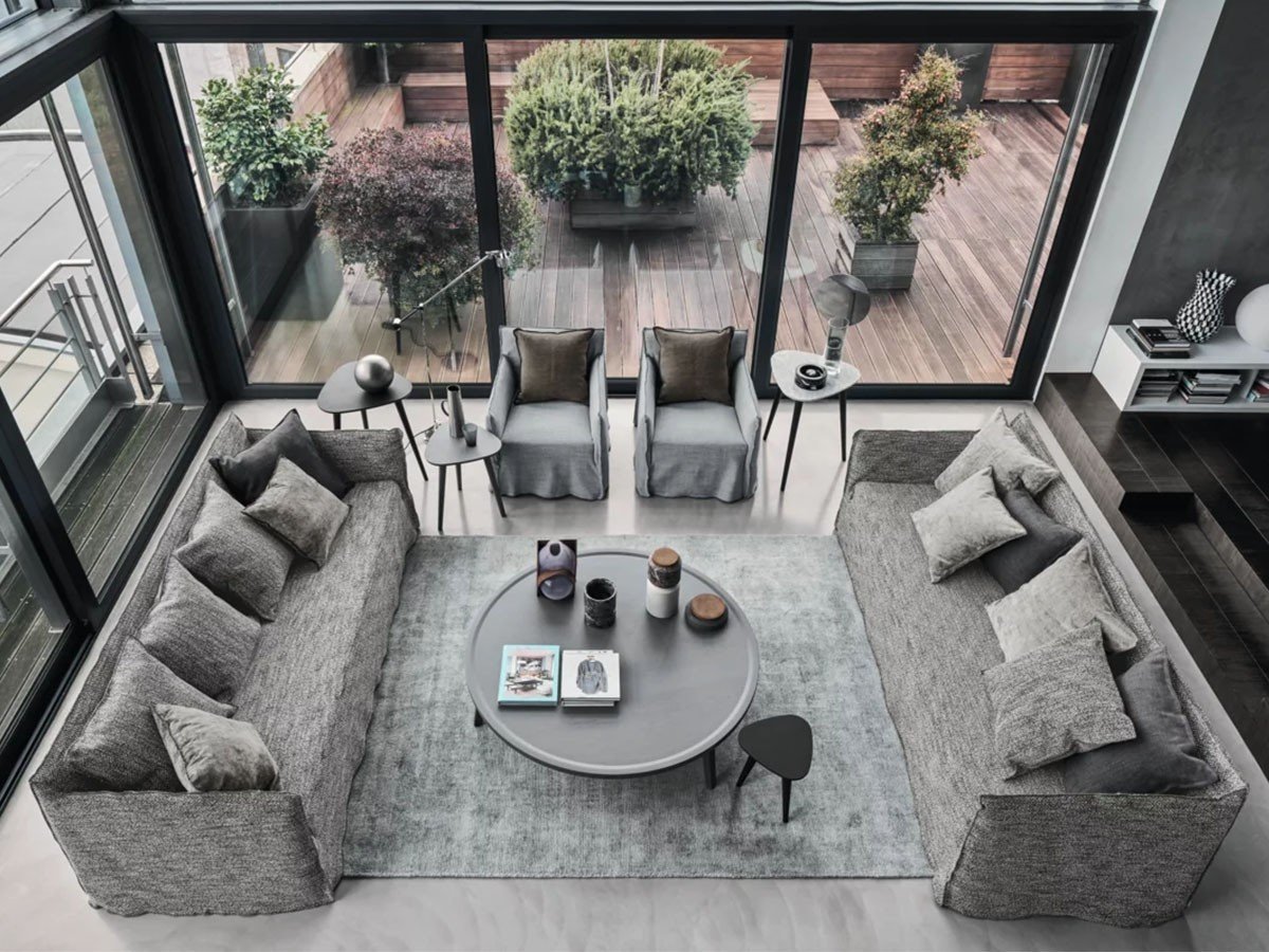 【ジェルバゾーニ/GERVASONI / GOODS】のGhost 10 Sofa / ゴースト 10 ソファ(リノビアンコ) インテリア・キッズ・メンズ・レディースファッション・服の通販 founy(ファニー) 　エレガント 上品　Elegant　クッション　Cushion, Throw Pillow　シンプル　Simple, Minimal　ダウン　Down, Puffer　フォーム　Form　ミックス　Mix, Mixed Style　リネン　Linen, Linen Fabric　ホーム・キャンプ・アウトドア・お取り寄せ　Home Living / Home & Lifestyle / Camping Gear / Outdoor Camping　家具・インテリア　Home Furniture & Interior. Stylish & Functional Living Spaces　ソファー　Couches & Sofas　参考イメージ|ID: prp329100004929963 ipo3291000000036999360