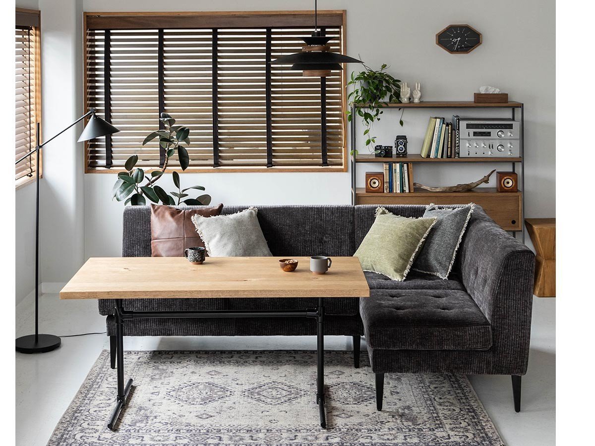 【ノットアンティークス/knot antiques / CRASH GATE / GOODS】のGRESS SOFA / グレス 2人掛けソファ 片肘(ジャガード) インテリア・キッズ・メンズ・レディースファッション・服の通販 founy(ファニー) 　ヴィンテージ　Vintage Style　スリム　Slim, Slim Fit　タオル　Towel, Bath Towel　テーブル　Table, Dining Table　ホーム・キャンプ・アウトドア・お取り寄せ　Home Living / Home & Lifestyle / Camping Gear / Outdoor Camping　家具・インテリア　Home Furniture & Interior. Stylish & Functional Living Spaces　ソファー　Couches & Sofas　タイプ:右肘、張地:スモークブラック|ID: prp329100004930134 ipo3291000000037001237