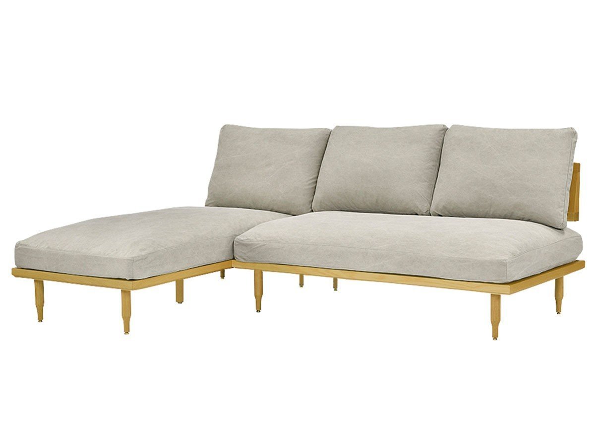 【エクリュクス/ecruxe / GOODS】のEPI 2P + COUCH SOFA / エピ 2Pソファ + カウチソファ(オークナチュラル) インテリア・キッズ・メンズ・レディースファッション・服の通販 founy(ファニー) 　クッション　Cushion, Throw Pillow　コンパクト　Compact, Small Size　シリコン　Silicone, Silicone Material　台形　A-Line, Trapezoid Shape　フィット　Fit, Slim Fit　フェザー　Feather, Feather Detail　フォーム　Form　ペンシル　Pencil, Pencil Skirt　ラグジュアリー　Luxury, Elegant　送料無料　Free Shipping　ホーム・キャンプ・アウトドア・お取り寄せ　Home Living / Home & Lifestyle / Camping Gear / Outdoor Camping　家具・インテリア　Home Furniture & Interior. Stylish & Functional Living Spaces　ソファー　Couches & Sofas　カウチソファ・シェーズロング　Chaise Lounge Sofas　張地:ケイトミックスグレー|ID: prp329100004930464 ipo3291000000037004788