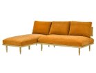 【エクリュクス/ecruxe / GOODS】のEPI 2P + COUCH SOFA / エピ 2Pソファ + カウチソファ(オークナチュラル) 張地:ベルベットマスタード|ID: prp329100004930464 ipo3291000000037004817