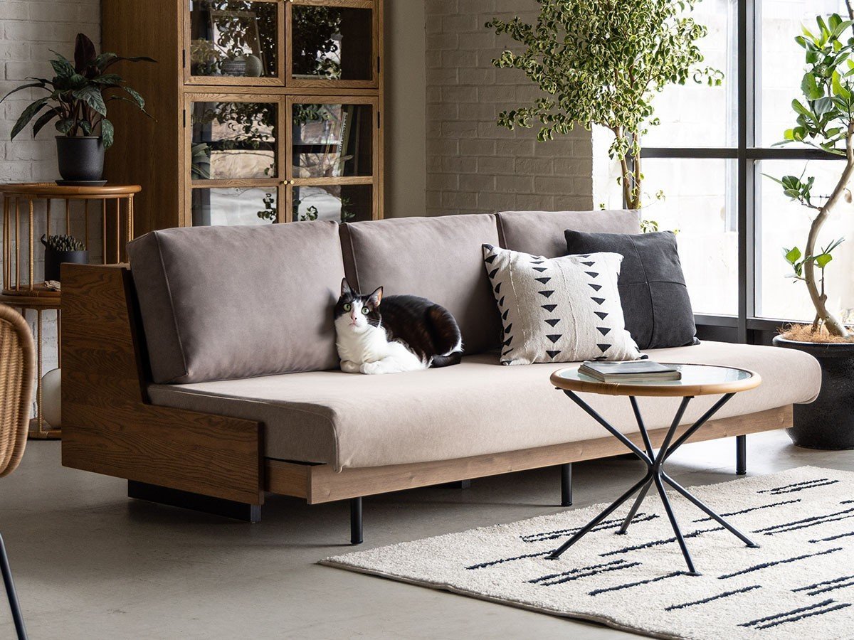 【イージーライフ/Easy Life / GOODS】のHUSKY SOFA BED / ハスキー ソファベッド スエード調 インテリア・キッズ・メンズ・レディースファッション・服の通販 founy(ファニー) 　クッション　Cushion, Throw Pillow　スマート　Smart, Elegant　フレーム　Frame, Outline　モダン　Modern, Contemporary　エレガント 上品　Elegant　ホーム・キャンプ・アウトドア・お取り寄せ　Home Living / Home & Lifestyle / Camping Gear / Outdoor Camping　家具・インテリア　Home Furniture & Interior. Stylish & Functional Living Spaces　ソファー　Couches & Sofas　専用座面カバー:バフベージュ追加|ID: prp329100004930492 ipo3291000000037005152