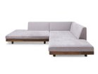 【マスターウォール/MASTERWAL / GOODS】のLAZY DANISH SOFA / レイジー デニッシュ ソファ ペニンシュラ 張地:ジョディ 03-3 ペールモーブ(ファブリック5)、フレーム:ウォールナット、背面位置:向かっ|ID: prp329100004930525 ipo3291000000037005607