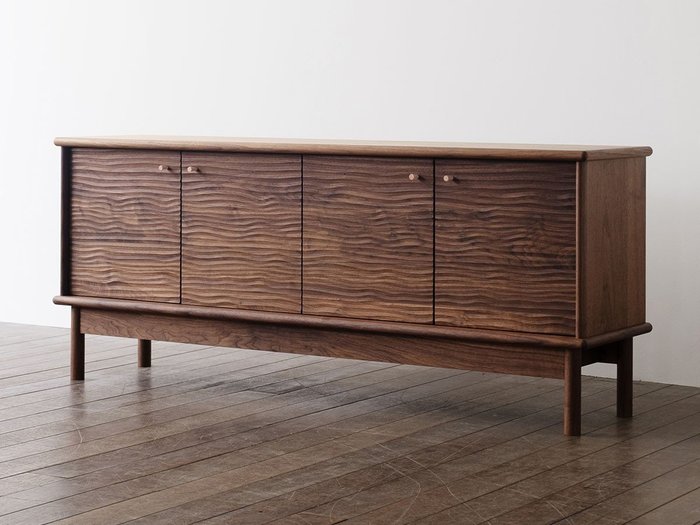 【松井木工/MATSUI MOKKO / GOODS】のviola -naguri- / ヴィオラ ナグリ 幅157cm インテリア・キッズ・メンズ・レディースファッション・服の通販 founy(ファニー) https://founy.com/ ヴィンテージ Vintage Style シンプル Simple, Minimal チェリー Cherry, Cherry Pattern フォルム Silhouette, Form モダン Modern, Contemporary ホーム・キャンプ・アウトドア・お取り寄せ Home Living / Home & Lifestyle / Camping Gear / Outdoor Camping 家具・インテリア Home Furniture & Interior. Stylish & Functional Living Spaces 収納家具・キャビネット Storage Furniture サイドボード・リビング収納 Cabinet / Storage Cabinet |ID: prp329100004930583 ipo3291000000037006233