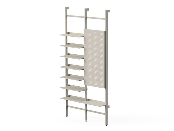 【スティール/stiiilll / GOODS】のShelf double 8plate pegboard set / シェルフ 2台 8段 + ペグボード セット インテリア・キッズ・メンズ・レディースファッション・服の通販 founy(ファウニー) https://founy.com/ スリム Slim, Slim Fit フォルム Silhouette, Form フレーム Frame, Outline プレート Plate, Dish モダン Modern, Contemporary ホーム・キャンプ・アウトドア・お取り寄せ Home Living / Home & Lifestyle / Camping Gear / Outdoor Camping 家具・インテリア Home Furniture & Interior. Stylish & Functional Living Spaces 収納家具・キャビネット Storage Furniture シェルフ・オープンラック・収納棚 Open Shelf Rack |ID: prp329100004930601 ipo3291000000037006361