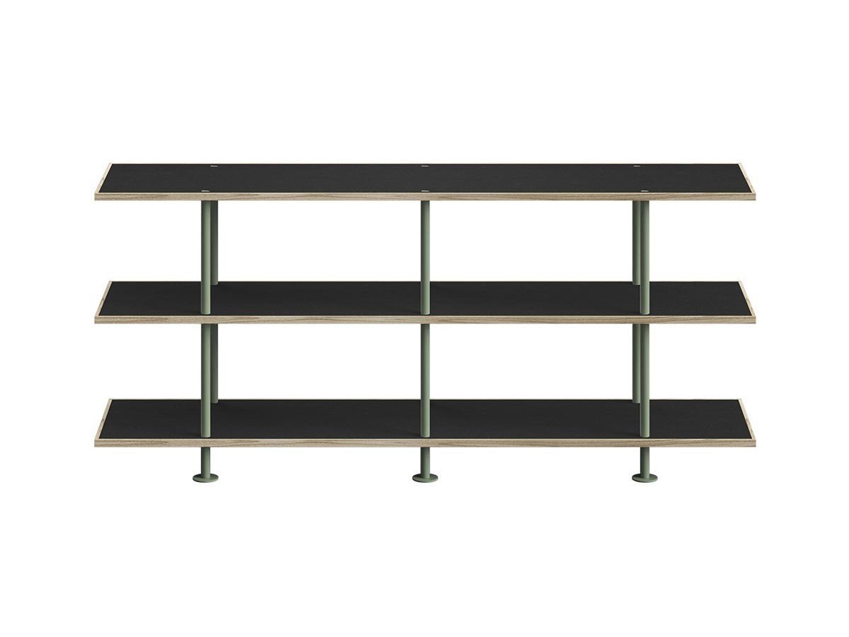 【キット/KIT / GOODS】のShelf / シェルフ SLF-03 3段 インテリア・キッズ・メンズ・レディースファッション・服の通販 founy(ファニー) 　シンプル　Simple, Minimal　フレーム　Frame, Outline　モダン　Modern, Contemporary　送料無料　Free Shipping　ホーム・キャンプ・アウトドア・お取り寄せ　Home Living / Home & Lifestyle / Camping Gear / Outdoor Camping　家具・インテリア　Home Furniture & Interior. Stylish & Functional Living Spaces　収納家具・キャビネット　Storage Furniture　シェルフ・オープンラック・収納棚　Open Shelf Rack　天板ブラック、フレームインダストリアルグリーン|ID: prp329100004930613 ipo3291000000037006483