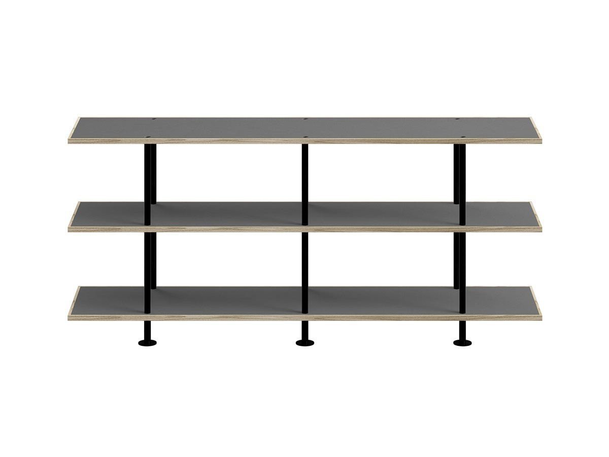 【キット/KIT / GOODS】のShelf / シェルフ SLF-03 3段 インテリア・キッズ・メンズ・レディースファッション・服の通販 founy(ファニー) 　シンプル　Simple, Minimal　フレーム　Frame, Outline　モダン　Modern, Contemporary　送料無料　Free Shipping　ホーム・キャンプ・アウトドア・お取り寄せ　Home Living / Home & Lifestyle / Camping Gear / Outdoor Camping　家具・インテリア　Home Furniture & Interior. Stylish & Functional Living Spaces　収納家具・キャビネット　Storage Furniture　シェルフ・オープンラック・収納棚　Open Shelf Rack　天板グレー、フレームブラック|ID: prp329100004930613 ipo3291000000037006485