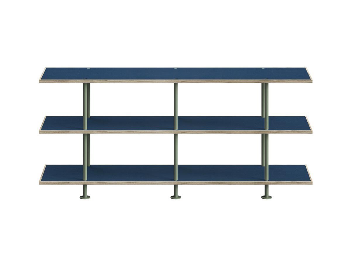 【キット/KIT / GOODS】のShelf / シェルフ SLF-03 3段 インテリア・キッズ・メンズ・レディースファッション・服の通販 founy(ファニー) 　シンプル　Simple, Minimal　フレーム　Frame, Outline　モダン　Modern, Contemporary　送料無料　Free Shipping　ホーム・キャンプ・アウトドア・お取り寄せ　Home Living / Home & Lifestyle / Camping Gear / Outdoor Camping　家具・インテリア　Home Furniture & Interior. Stylish & Functional Living Spaces　収納家具・キャビネット　Storage Furniture　シェルフ・オープンラック・収納棚　Open Shelf Rack　天板ブルー、フレームインダストリアルグリーン|ID: prp329100004930613 ipo3291000000037006492