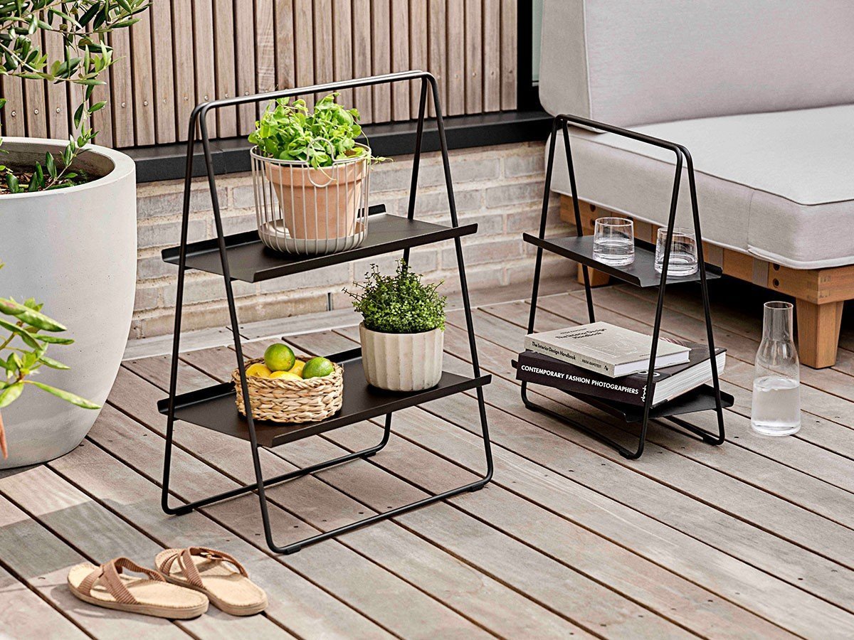 【ゾーン デンマーク/ZONE DENMARK / GOODS】のA-COLLECTION Shelf unit S / A-コレクション シェルフユニット S インテリア・キッズ・メンズ・レディースファッション・服の通販 founy(ファニー) 　送料無料　Free Shipping　コレクション　Collection, Seasonal Line　スリム　Slim, Slim Fit　テーブル　Table, Dining Table　フォルム　Silhouette, Form　フレーム　Frame, Outline　ホーム・キャンプ・アウトドア・お取り寄せ　Home Living / Home & Lifestyle / Camping Gear / Outdoor Camping　家具・インテリア　Home Furniture & Interior. Stylish & Functional Living Spaces　テーブル　Dining, Coffee & Side Tables　サイドテーブル・ナイトテーブル　Side & End Tables　ホーム・キャンプ・アウトドア・お取り寄せ　Home Living / Home & Lifestyle / Camping Gear / Outdoor Camping　家具・インテリア　Home Furniture & Interior. Stylish & Functional Living Spaces　収納家具・キャビネット　Storage Furniture　シェルフ・オープンラック・収納棚　Open Shelf Rack　左:サイズ違いの「シェルフユニット L」、右:本商品|ID: prp329100004930671 ipo3291000000037007007