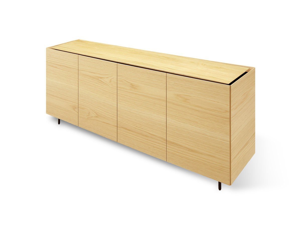 【シキ/SHIKI / GOODS】のFLOAT SIDE BOARD / フロート サイドボード 幅160cm 突板天板 インテリア・キッズ・メンズ・レディースファッション・服の通販 founy(ファニー) 　モダン　Modern, Contemporary　ホーム・キャンプ・アウトドア・お取り寄せ　Home Living / Home & Lifestyle / Camping Gear / Outdoor Camping　家具・インテリア　Home Furniture & Interior. Stylish & Functional Living Spaces　収納家具・キャビネット　Storage Furniture　サイドボード・リビング収納　Cabinet / Storage Cabinet　ウッド:オーク|ID: prp329100004930734 ipo3291000000037007444