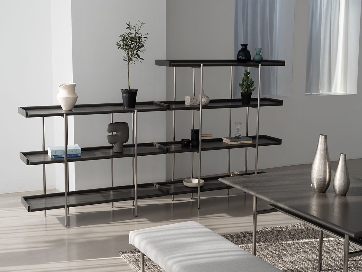 【ノーウェアライクホーム/NOWHERE LIKE HOME / GOODS】のKYST Shelf / キスト シェルフ M インテリア・キッズ・メンズ・レディースファッション・服の通販 founy(ファニー) 　シンプル　Simple, Minimal　ホーム・キャンプ・アウトドア・お取り寄せ　Home Living / Home & Lifestyle / Camping Gear / Outdoor Camping　家具・インテリア　Home Furniture & Interior. Stylish & Functional Living Spaces　収納家具・キャビネット　Storage Furniture　シェルフ・オープンラック・収納棚　Open Shelf Rack　スモーク|ID: prp329100004930868 ipo3291000000037008667