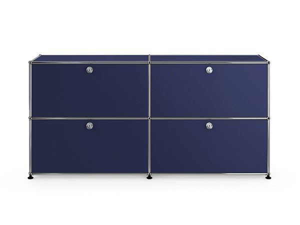 【ユーエスエム/USM / GOODS】のUSM Haller Sideboard / USMハラー サイドボード W / D / H:1523 / 373 / 740mm ドロップダウンドア × 4 インテリア・キッズ・メンズ・レディースファッション・服の通販 founy(ファニー) 　コレクション　Collection, Seasonal Line　シンプル　Simple, Minimal　ダウン　Down, Puffer　テーブル　Table, Dining Table　デスク　Desk, Work Desk　ドロップ　Drop Shoulder, Dropped Style　ニューヨーク　New York, NYC Style　バランス　Balance, Style Balance　ボックス　Boxy, Box Shape　ホーム・キャンプ・アウトドア・お取り寄せ　Home Living / Home & Lifestyle / Camping Gear / Outdoor Camping　家具・インテリア　Home Furniture & Interior. Stylish & Functional Living Spaces　収納家具・キャビネット　Storage Furniture　サイドボード・リビング収納　Cabinet / Storage Cabinet　スティールブルー(海外取り寄せ)|ID: prp329100004930963 ipo3291000000037009470