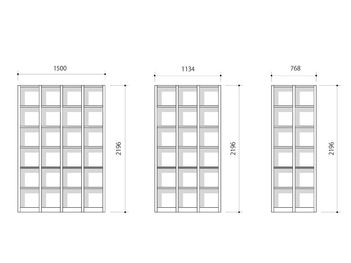 【フライミー ヴェール/FLYMEe vert / GOODS】のYSF SYSTEM SHELF / YSF システムシェルフ インテリア・キッズ・メンズ・レディースファッション・服の通販 founy(ファニー) 　シンプル　Simple, Minimal　スクエア　Square, Square Shape　雑誌　Magazine, Fashion Magazine　ホーム・キャンプ・アウトドア・お取り寄せ　Home Living / Home & Lifestyle / Camping Gear / Outdoor Camping　家具・インテリア　Home Furniture & Interior. Stylish & Functional Living Spaces　収納家具・キャビネット　Storage Furniture　シェルフ・オープンラック・収納棚　Open Shelf Rack　寸法図「6段」|ID: prp329100004931039 ipo3291000000037010211