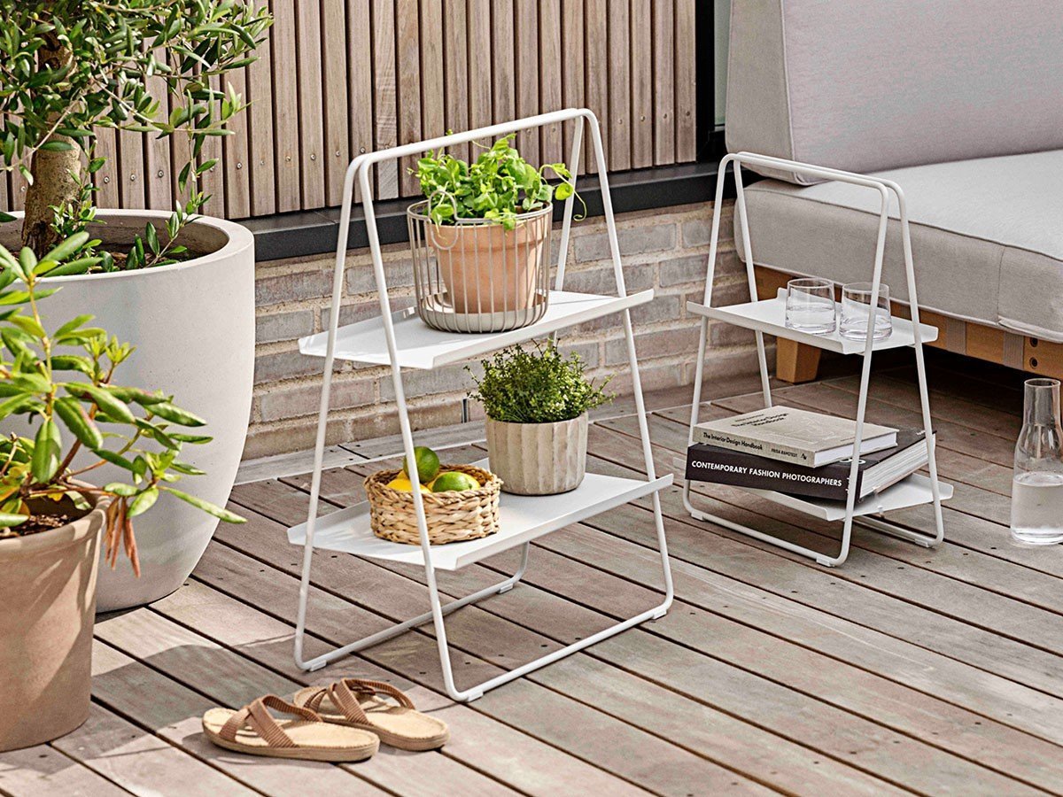 【ゾーン デンマーク/ZONE DENMARK / GOODS】のA-COLLECTION Shelf unit L / A-コレクション シェルフユニット L インテリア・キッズ・メンズ・レディースファッション・服の通販 founy(ファニー) 　送料無料　Free Shipping　コレクション　Collection, Seasonal Line　スリム　Slim, Slim Fit　テーブル　Table, Dining Table　フォルム　Silhouette, Form　フレーム　Frame, Outline　ホーム・キャンプ・アウトドア・お取り寄せ　Home Living / Home & Lifestyle / Camping Gear / Outdoor Camping　家具・インテリア　Home Furniture & Interior. Stylish & Functional Living Spaces　テーブル　Dining, Coffee & Side Tables　サイドテーブル・ナイトテーブル　Side & End Tables　ホーム・キャンプ・アウトドア・お取り寄せ　Home Living / Home & Lifestyle / Camping Gear / Outdoor Camping　家具・インテリア　Home Furniture & Interior. Stylish & Functional Living Spaces　収納家具・キャビネット　Storage Furniture　シェルフ・オープンラック・収納棚　Open Shelf Rack　左:本商品、右:サイズ違いの「シェルフユニット S」|ID: prp329100004931077 ipo3291000000037010635