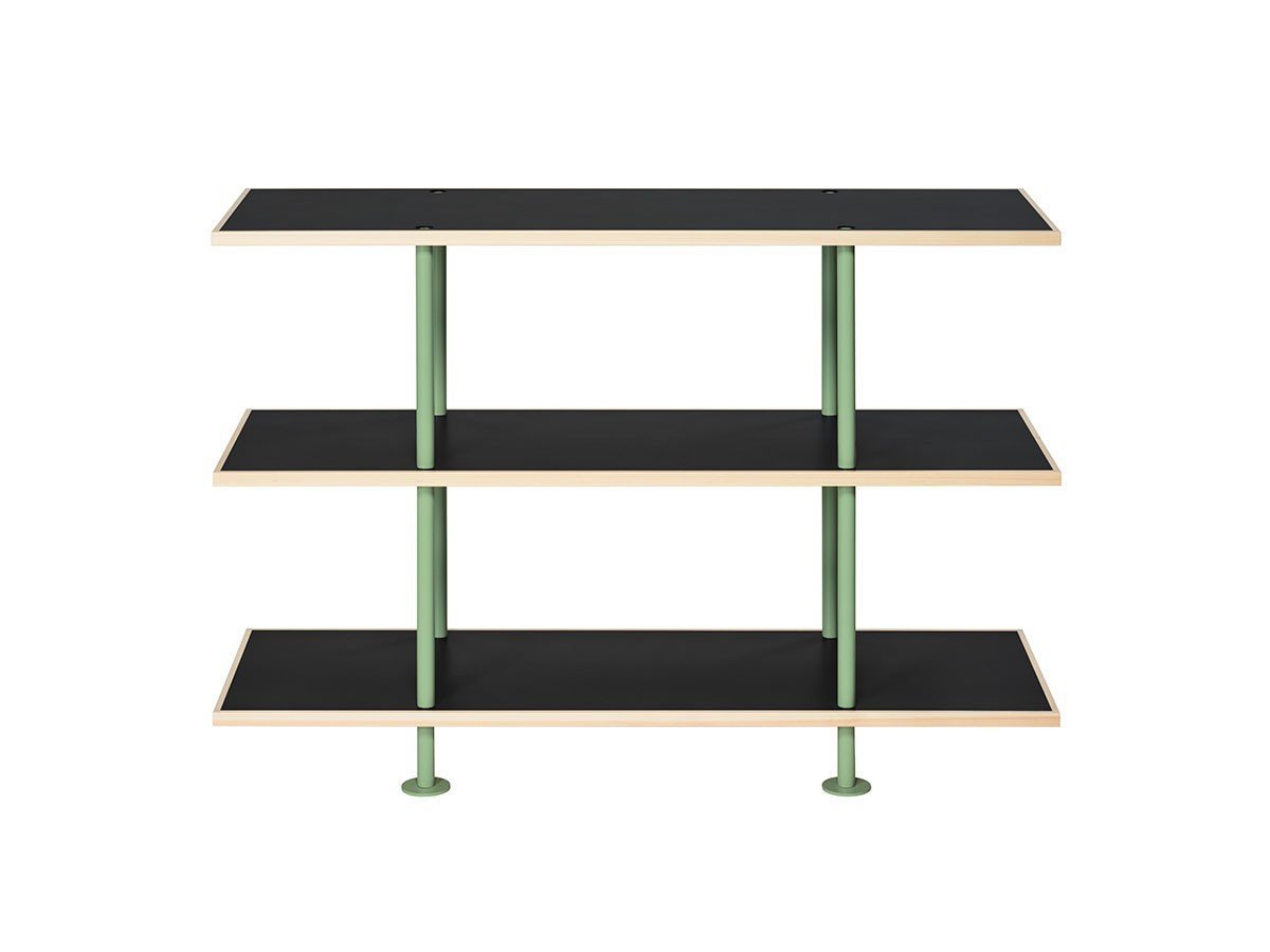 【キット/KIT / GOODS】のShelf / シェルフ SLF-01 3段 インテリア・キッズ・メンズ・レディースファッション・服の通販 founy(ファニー) 　送料無料　Free Shipping　ホーム・キャンプ・アウトドア・お取り寄せ　Home Living / Home & Lifestyle / Camping Gear / Outdoor Camping　家具・インテリア　Home Furniture & Interior. Stylish & Functional Living Spaces　収納家具・キャビネット　Storage Furniture　シェルフ・オープンラック・収納棚　Open Shelf Rack　天板ブラック、フレームインダストリアルグリーン|ID: prp329100004931129 ipo3291000000037011155