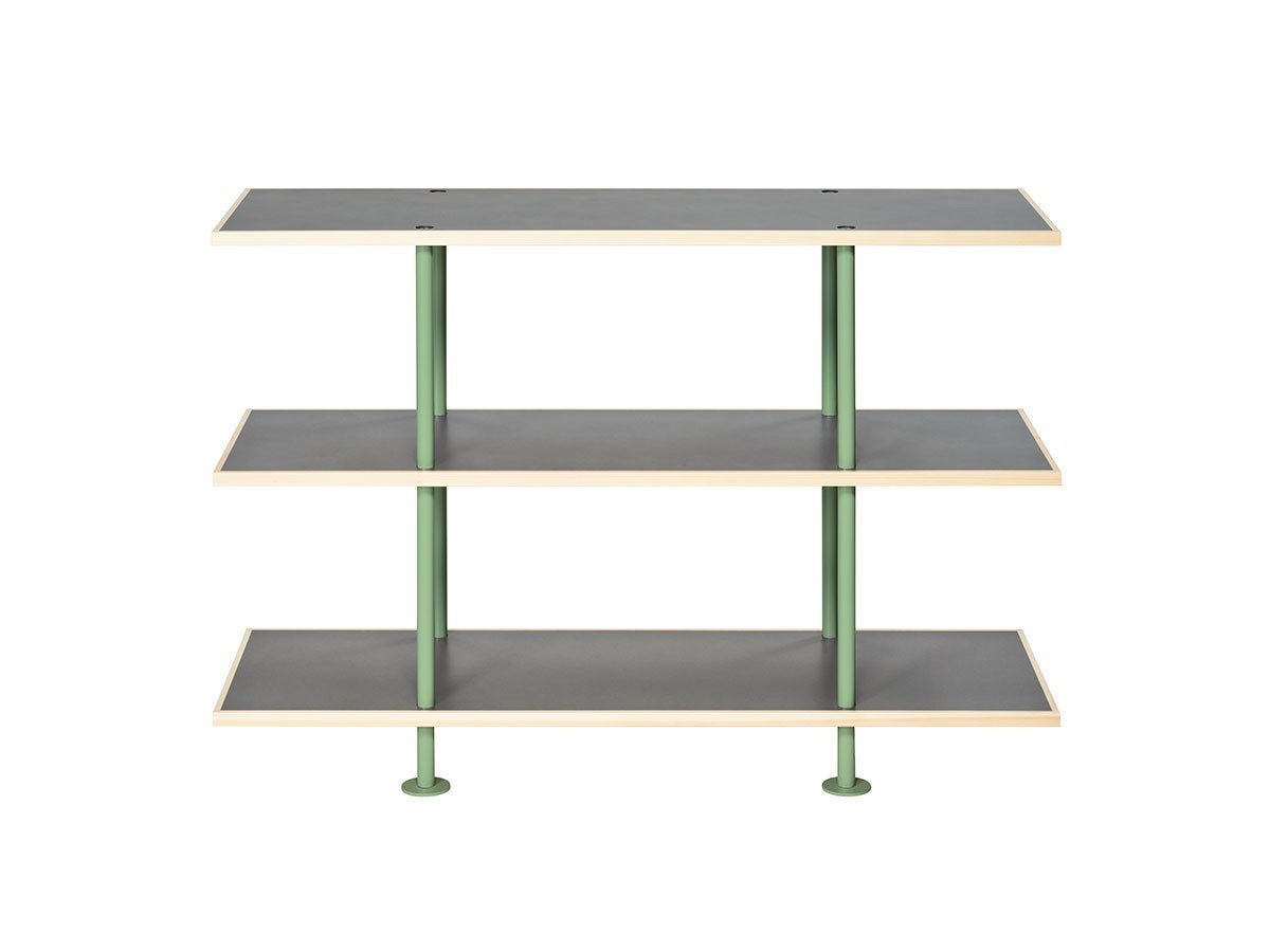 【キット/KIT / GOODS】のShelf / シェルフ SLF-01 3段 インテリア・キッズ・メンズ・レディースファッション・服の通販 founy(ファニー) 　送料無料　Free Shipping　ホーム・キャンプ・アウトドア・お取り寄せ　Home Living / Home & Lifestyle / Camping Gear / Outdoor Camping　家具・インテリア　Home Furniture & Interior. Stylish & Functional Living Spaces　収納家具・キャビネット　Storage Furniture　シェルフ・オープンラック・収納棚　Open Shelf Rack　天板グレー、フレームインダストリアルグリーン|ID: prp329100004931129 ipo3291000000037011159